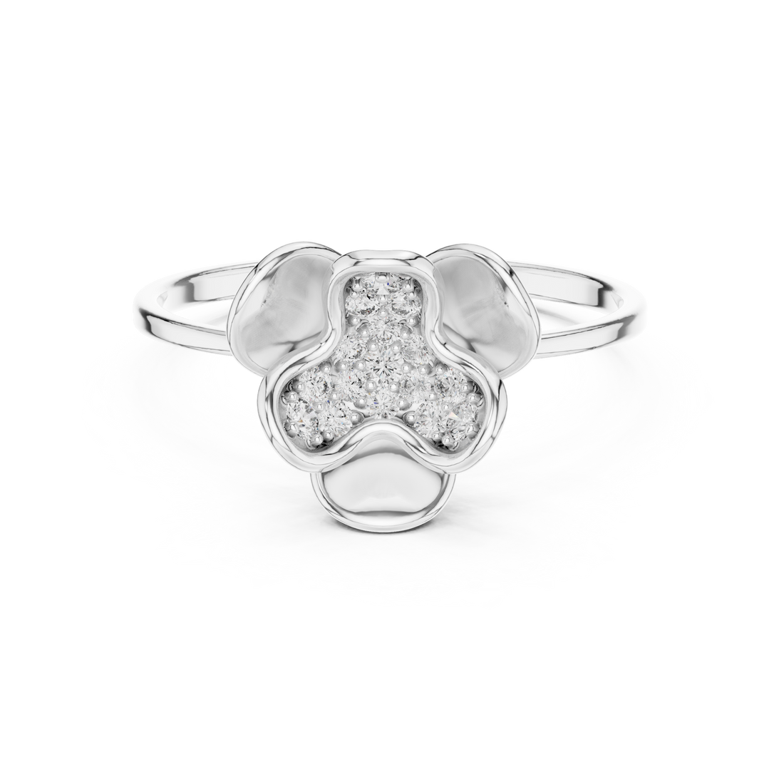 Blossom Bloom Lab Grown Diamond Ring in Rose Gold