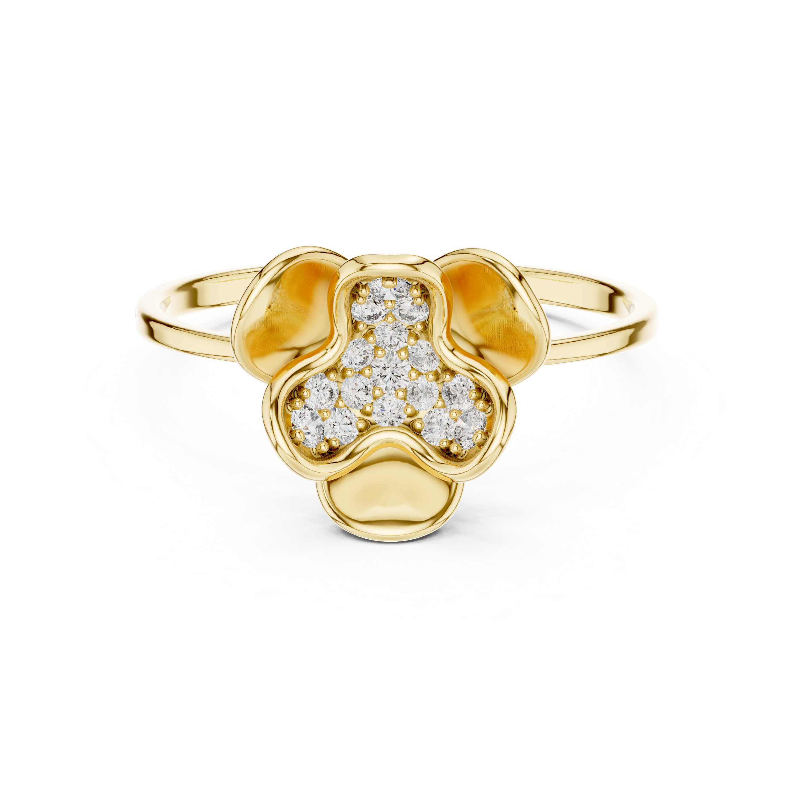 Blossom Bloom Lab Grown Diamond Ring in Rose Gold