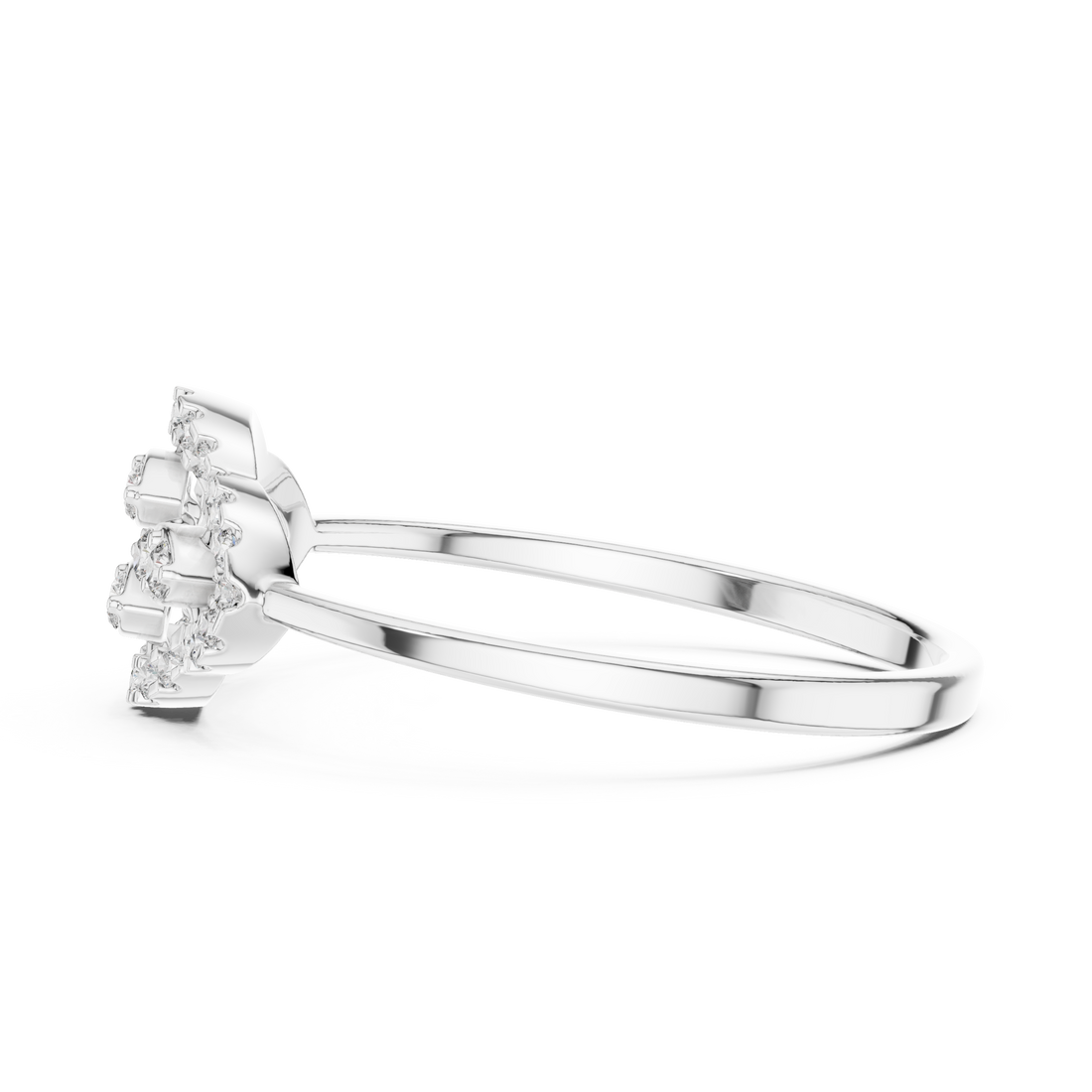 Rose Gold Dual Heart Lab Grown Diamond Ring