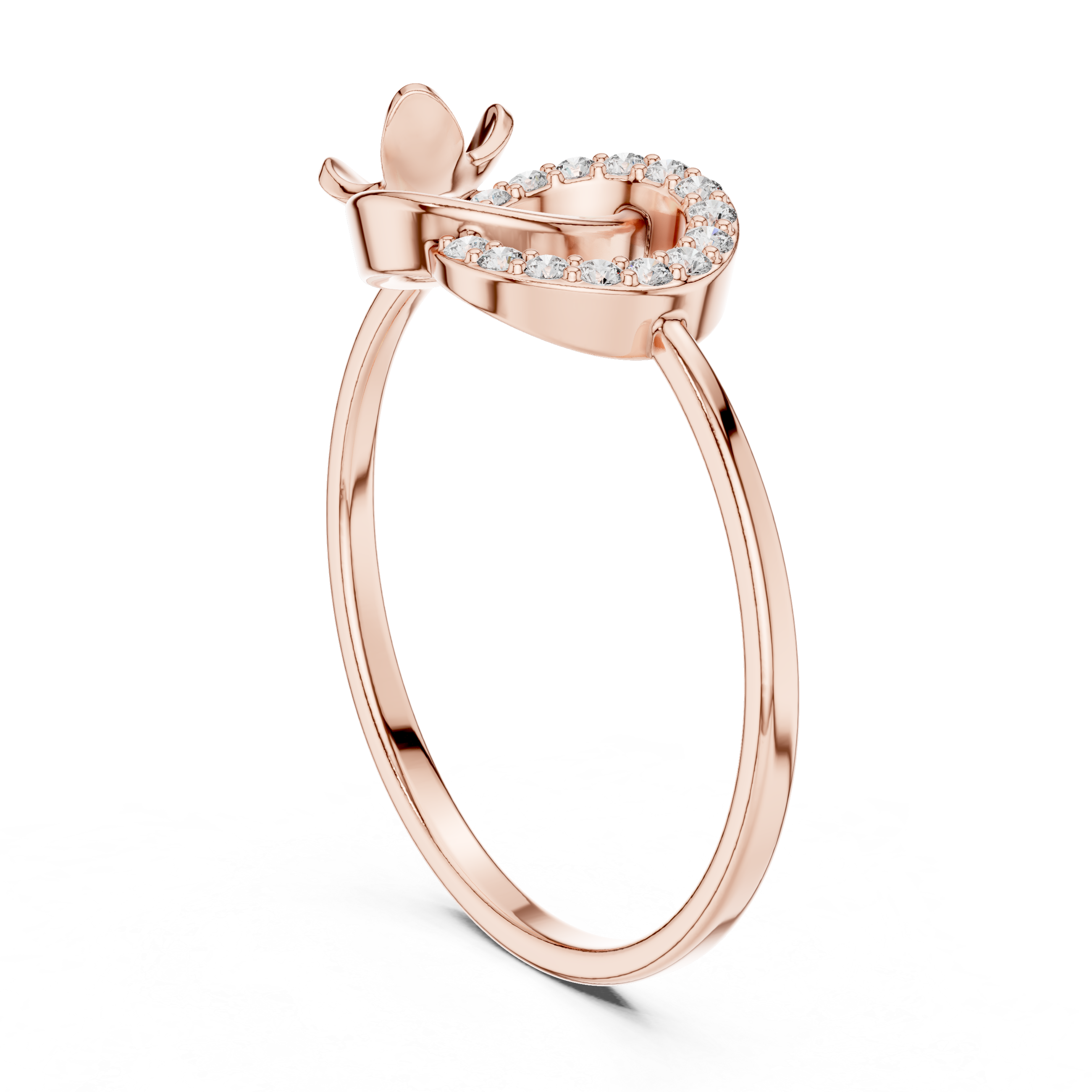 Eternal Embrace Rose Gold Diamond Ring