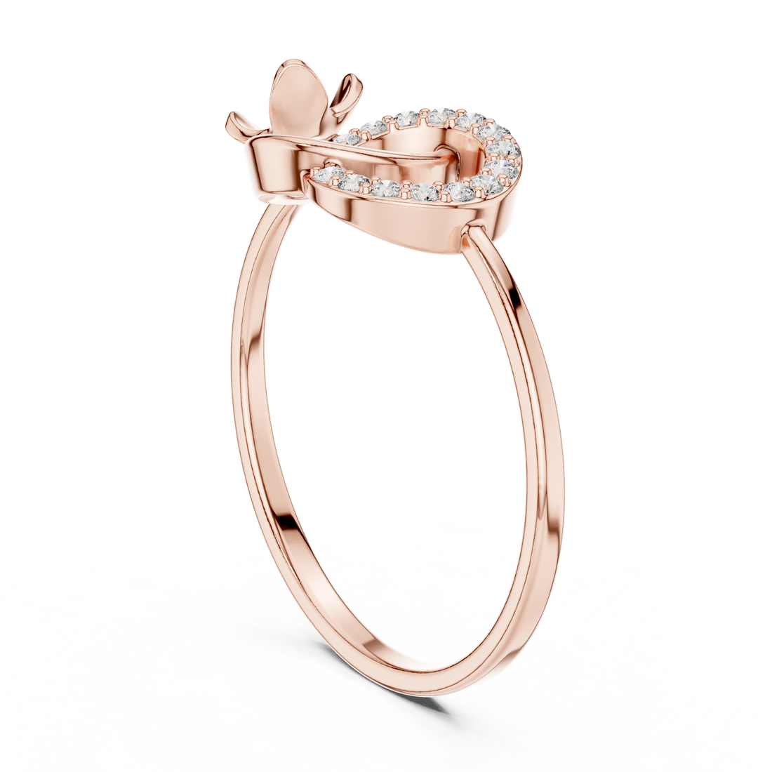Eternal Embrace Rose Gold Diamond Ring