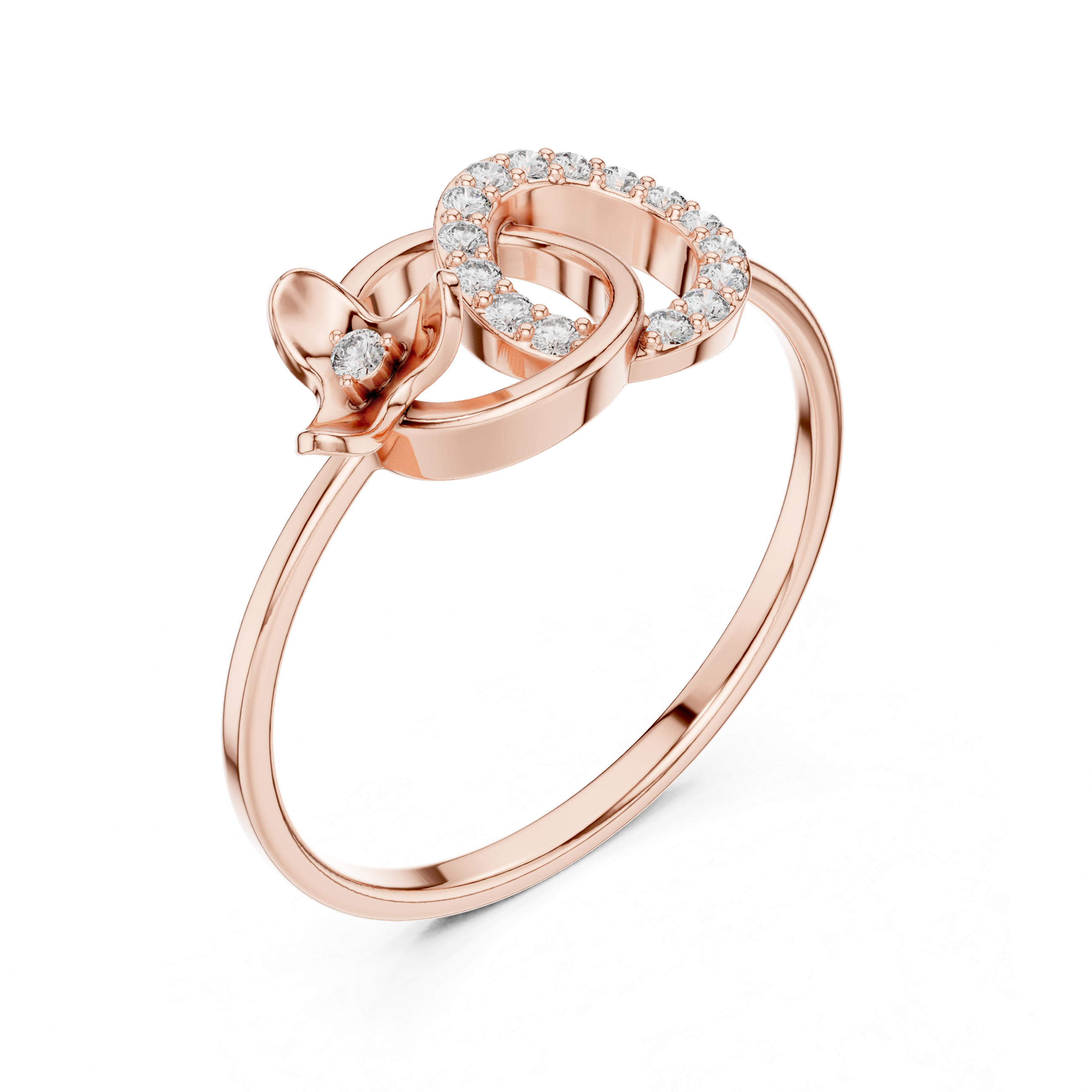 Eternal Embrace Rose Gold Diamond Ring
