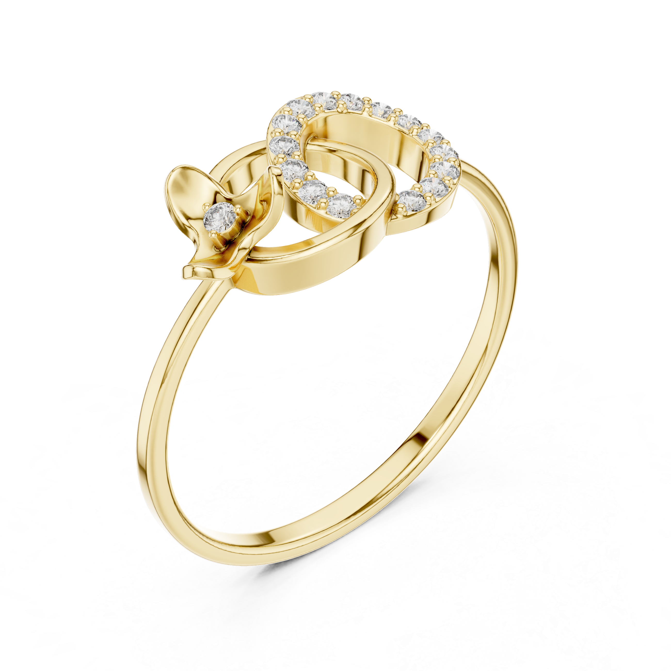 Eternal Embrace Rose Gold Diamond Ring