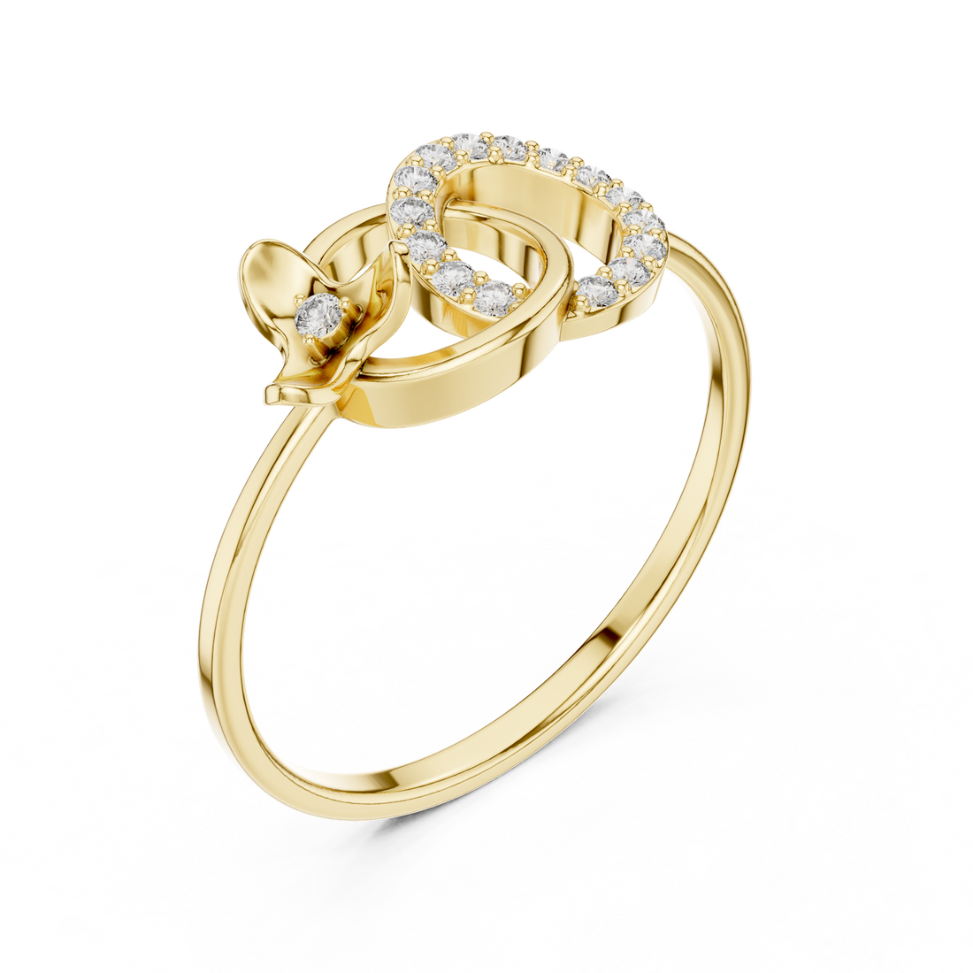 Eternal Embrace Rose Gold Diamond Ring