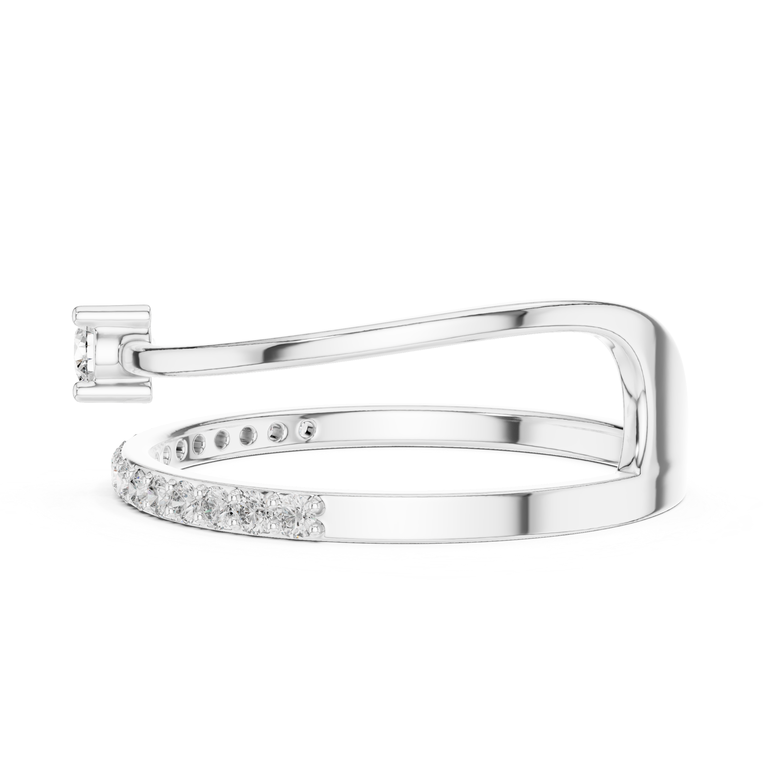 Twist Embrace Diamond Ring – Rose Gold Lab-Grown Diamond Ring