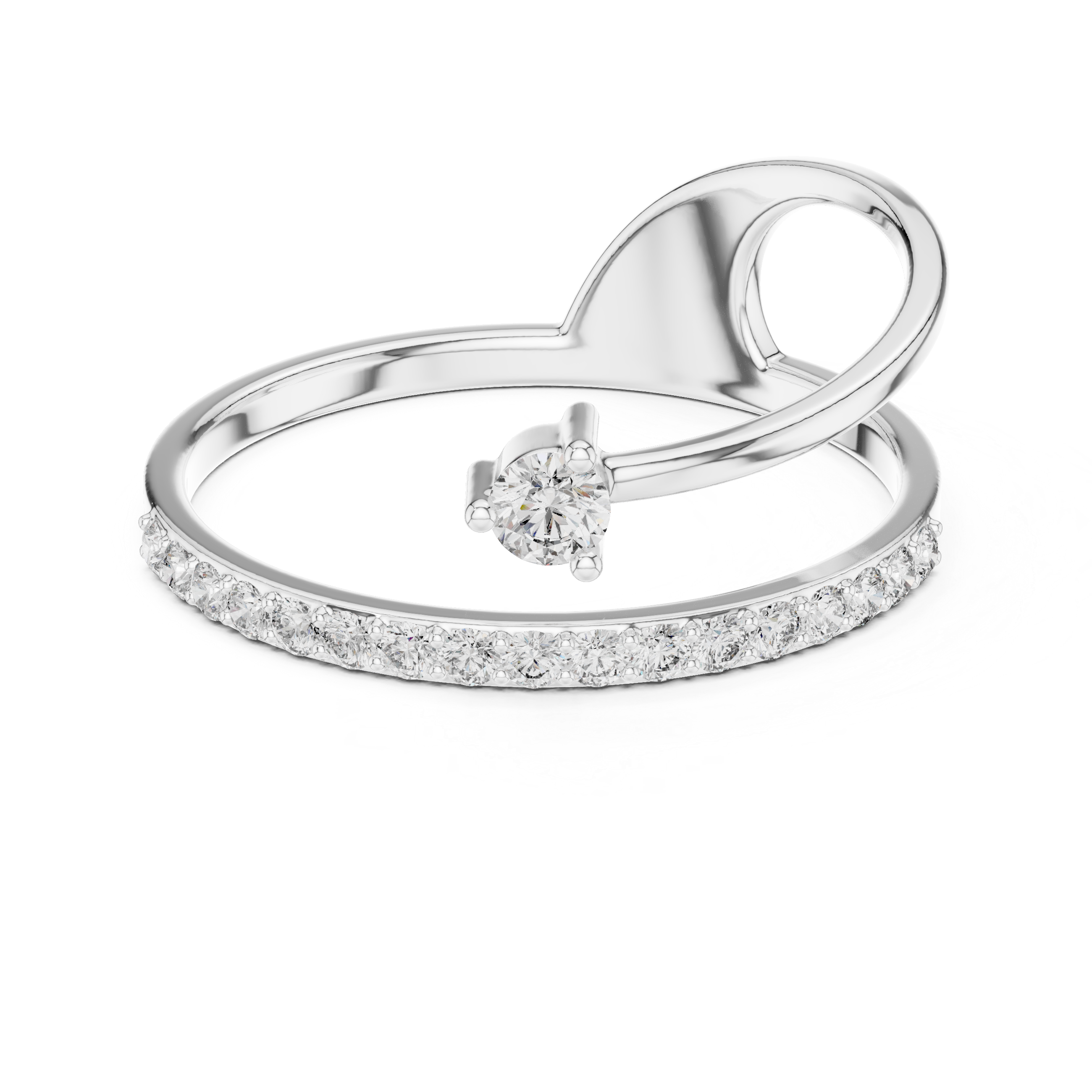 Twist Embrace Diamond Ring – Rose Gold Lab-Grown Diamond Ring