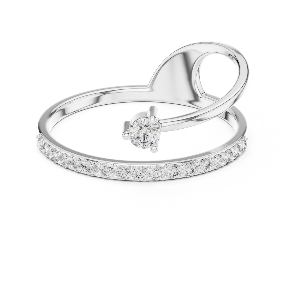 Twist Embrace Diamond Ring – Rose Gold Lab-Grown Diamond Ring