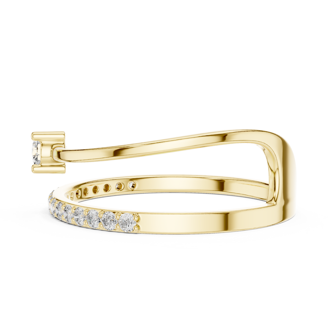 Twist Embrace Diamond Ring – Rose Gold Lab-Grown Diamond Ring