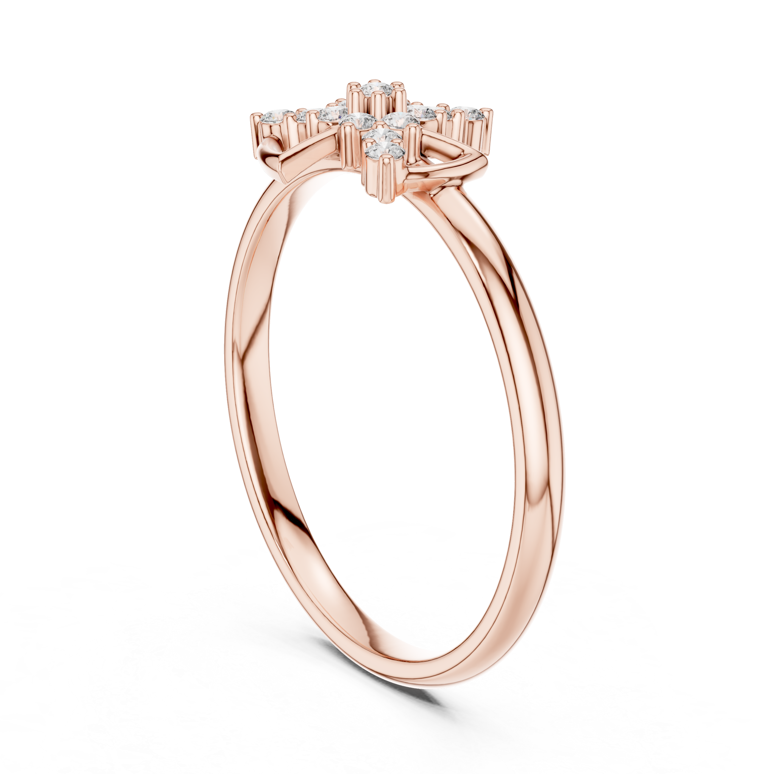 Rose Gold Lab-Grown Diamond Designer Ring