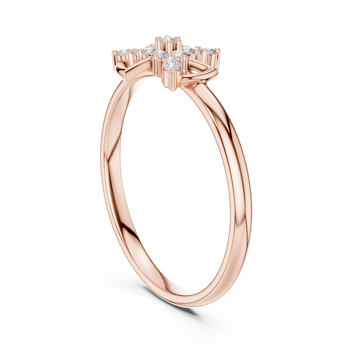Rose Gold Lab-Grown Diamond Designer Ring