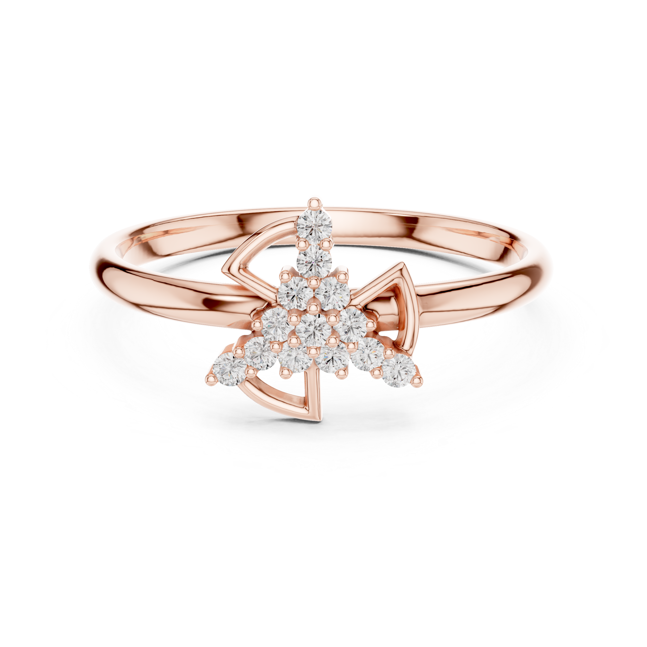 Rose Gold Lab-Grown Diamond Designer Ring