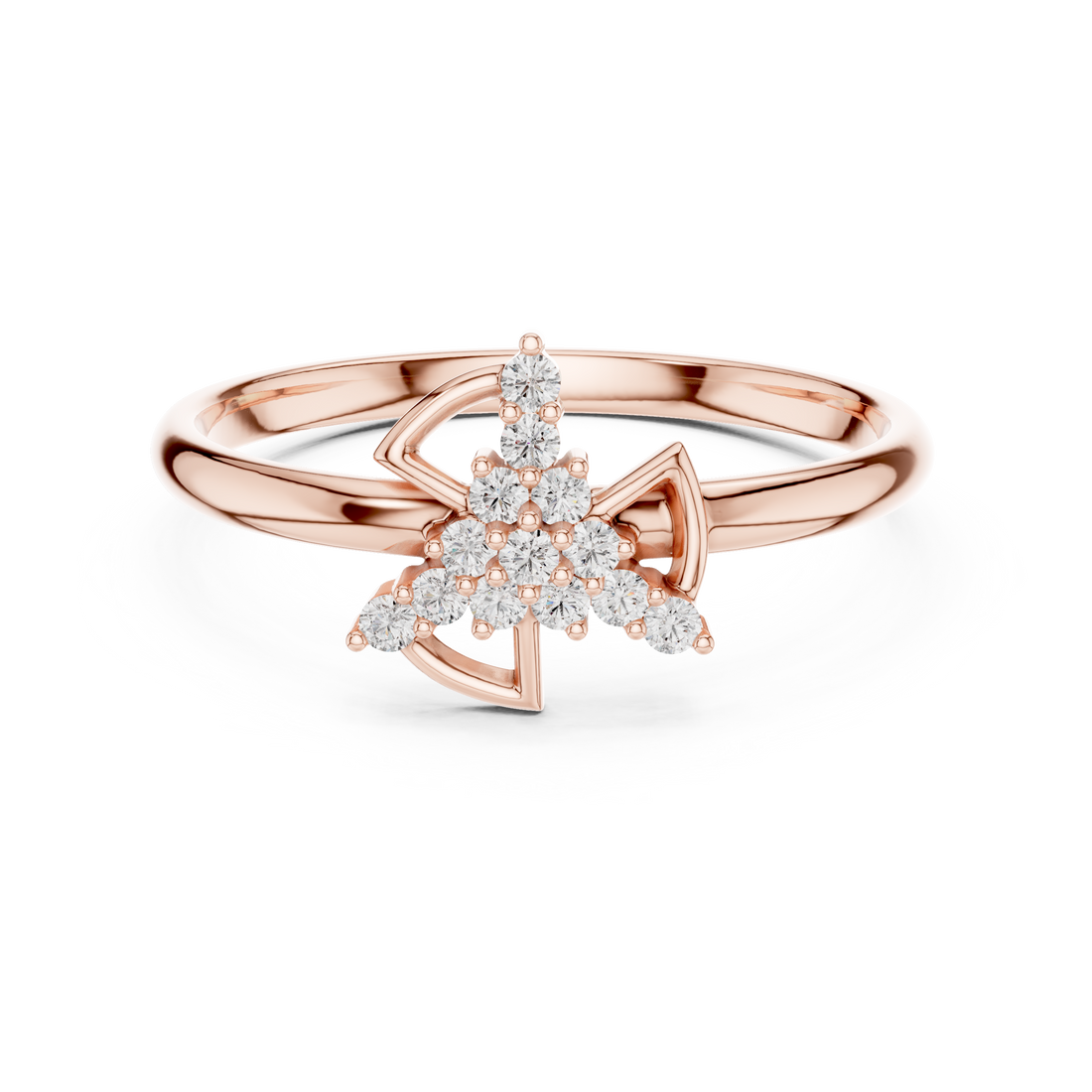Rose Gold Lab-Grown Diamond Designer Ring