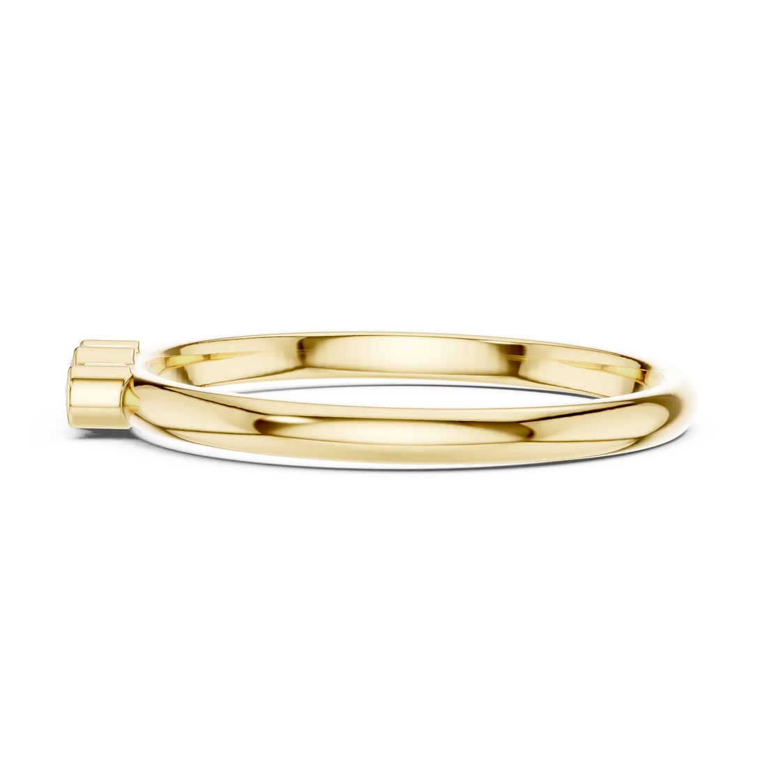 Three Stone Lab-Grown Diamond Ring in 14K/18K Rose Gold