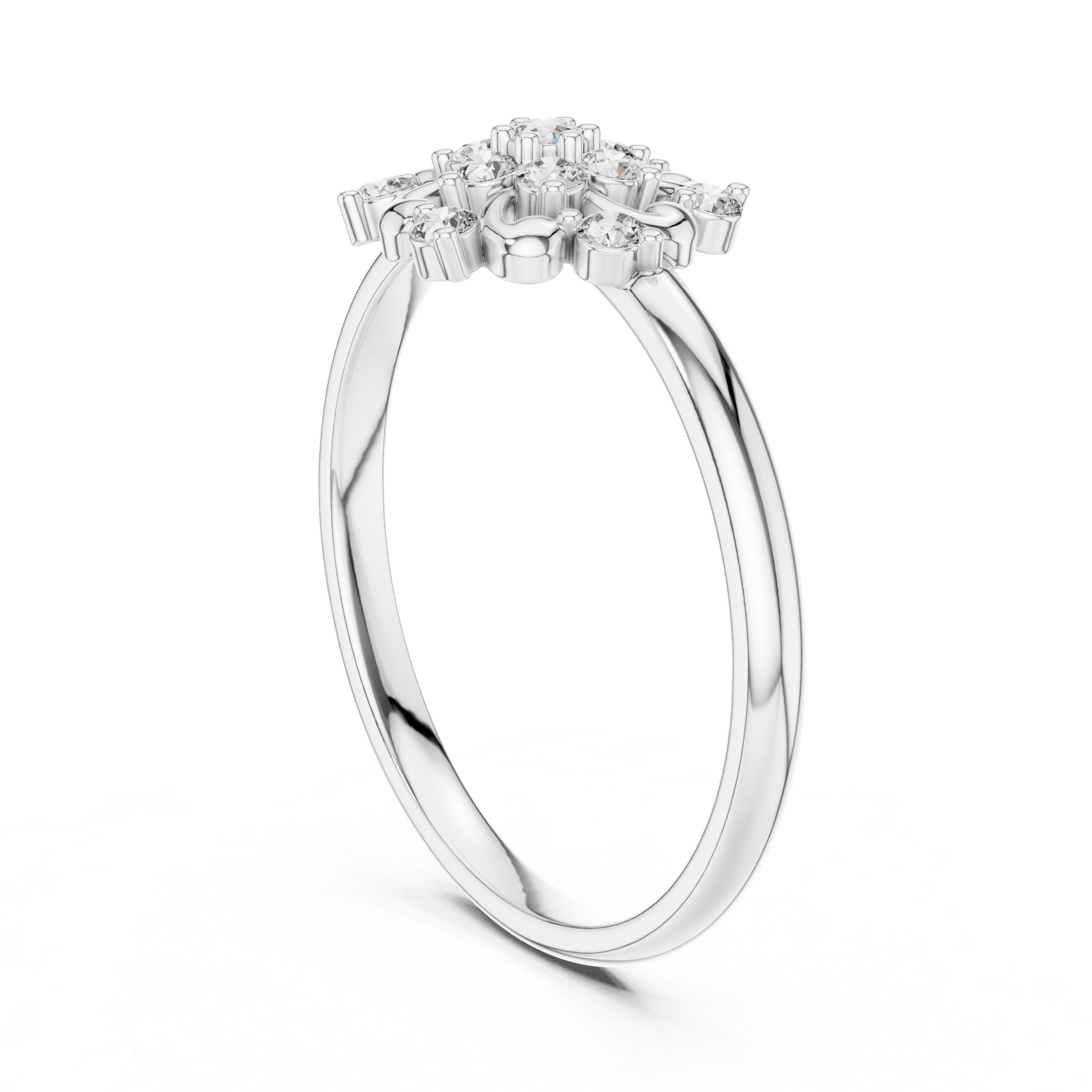 Blossom Cluster Lab-Grown Diamond Ring in 14K/18K Gold