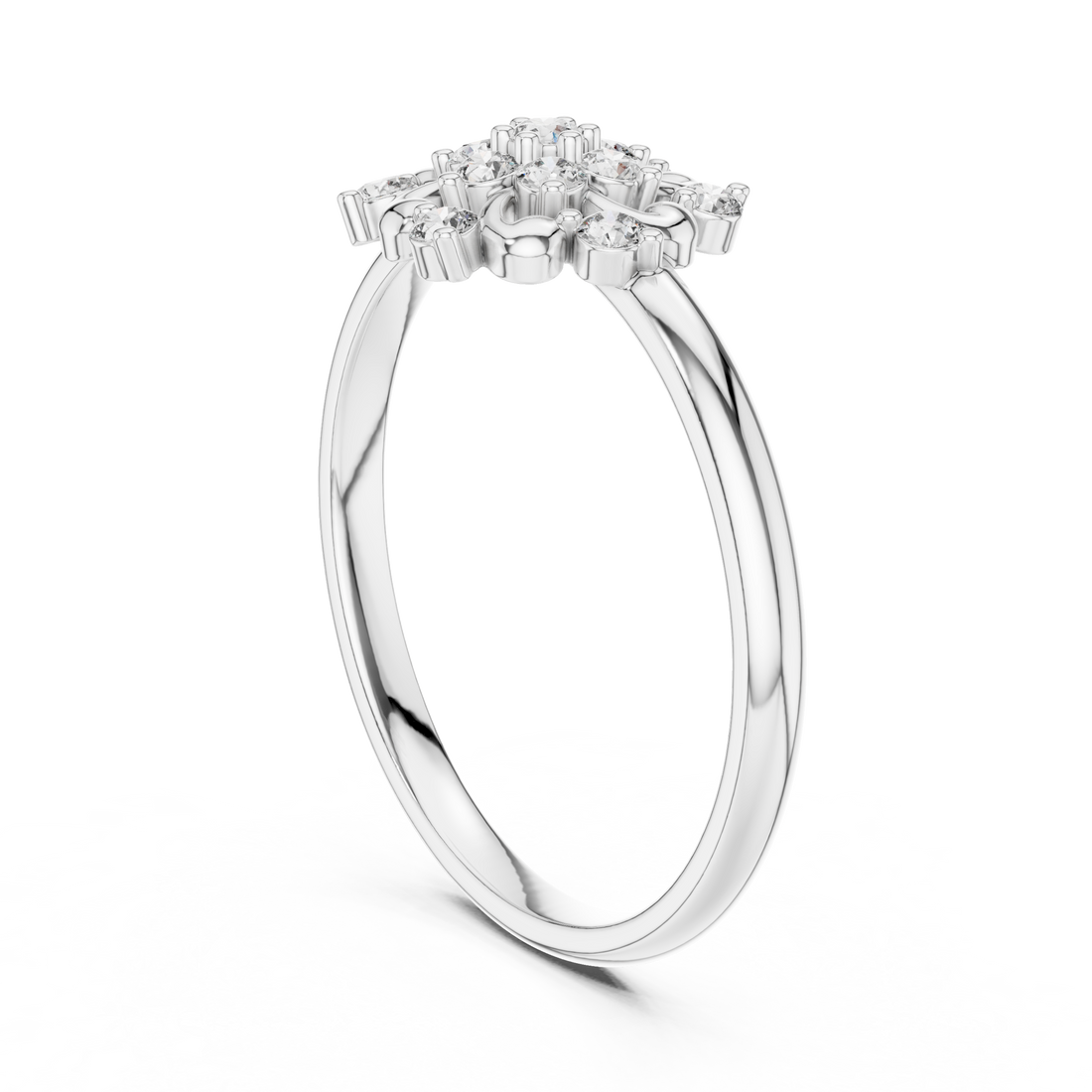 Blossom Cluster Lab-Grown Diamond Ring in 14K/18K Gold