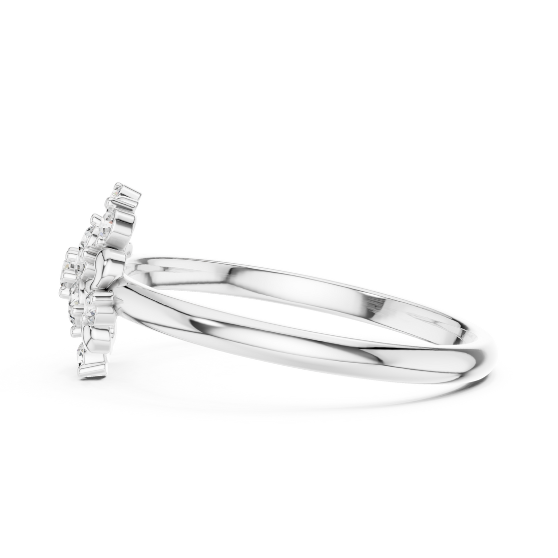 Blossom Cluster Lab-Grown Diamond Ring in 14K/18K Gold