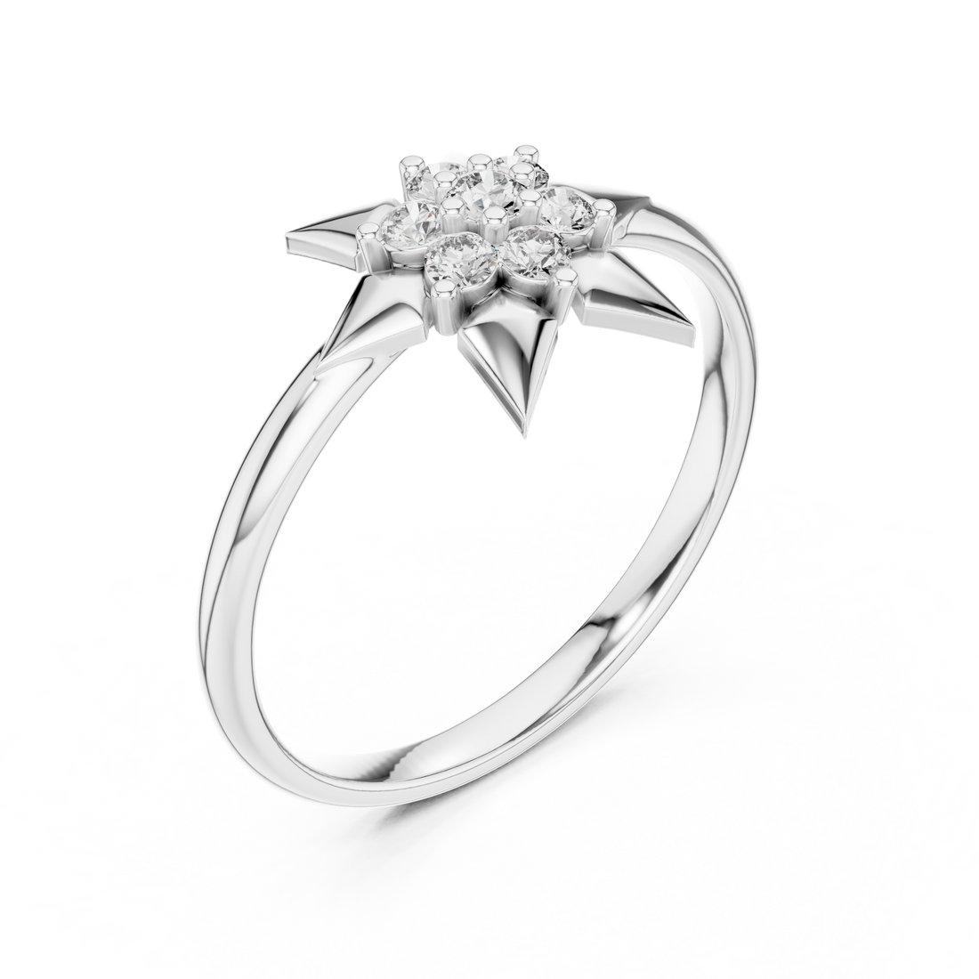 Rose Gold Starburst Lab-Grown Diamond Ring – IGI Certified