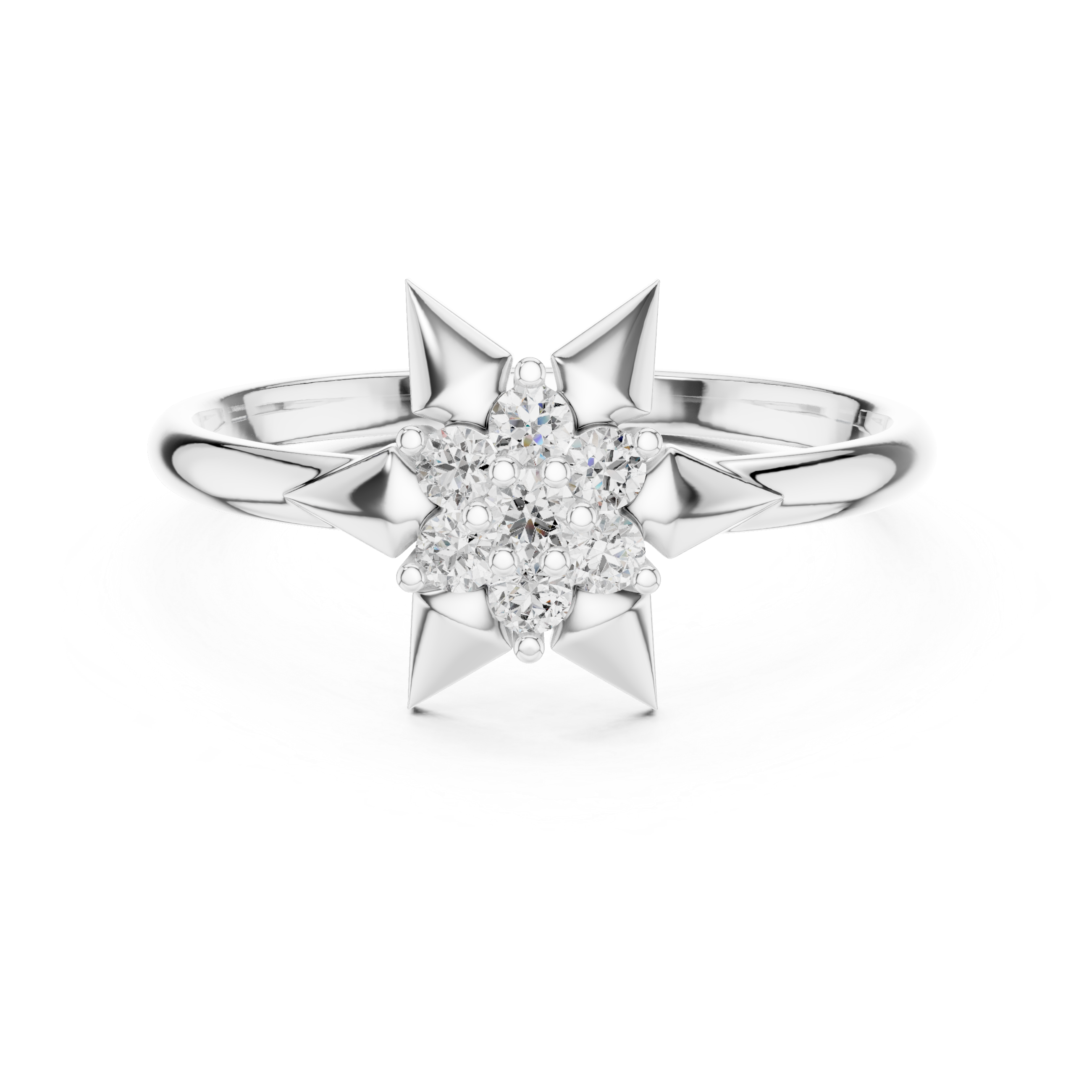 Rose Gold Starburst Lab-Grown Diamond Ring – IGI Certified