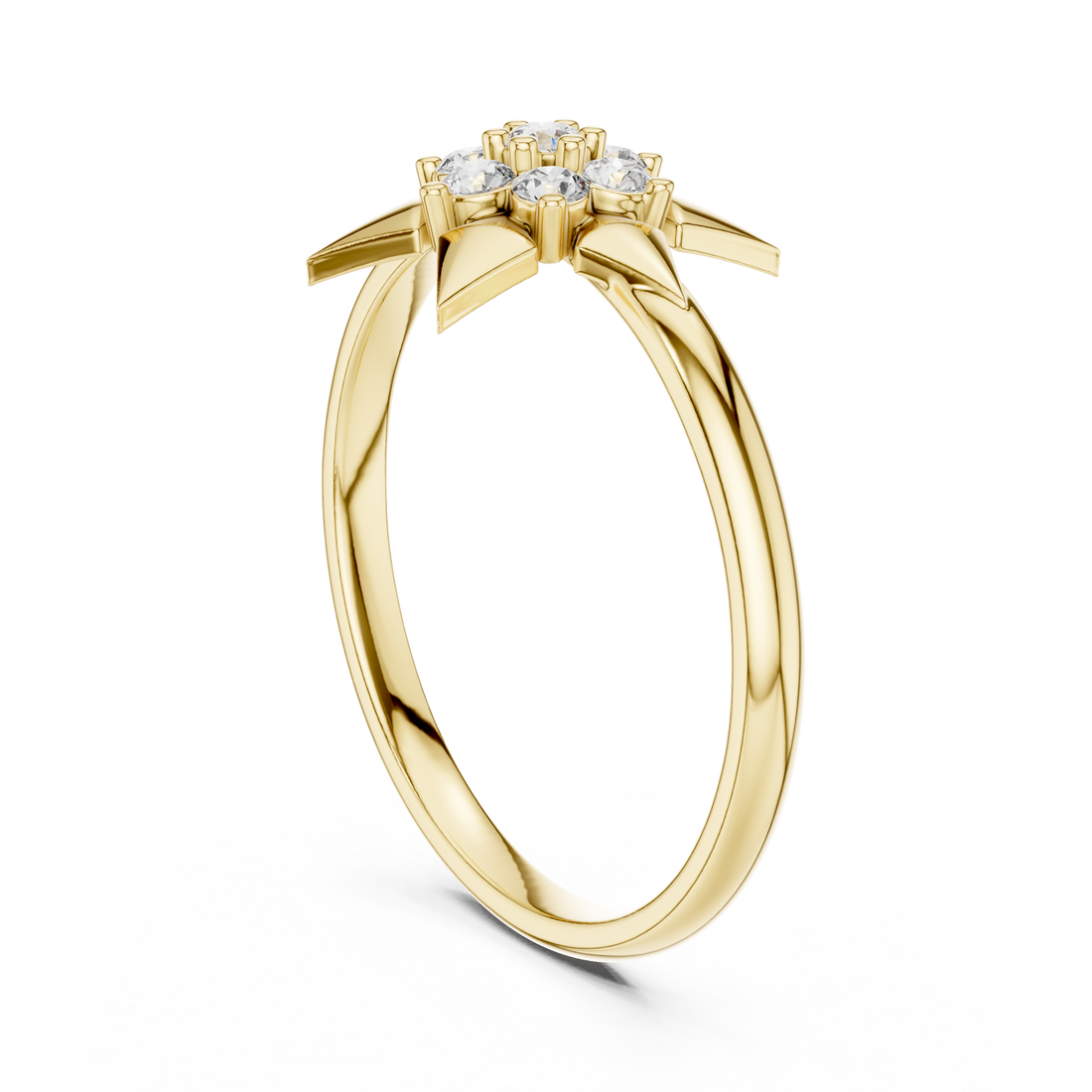 Rose Gold Starburst Lab-Grown Diamond Ring – IGI Certified
