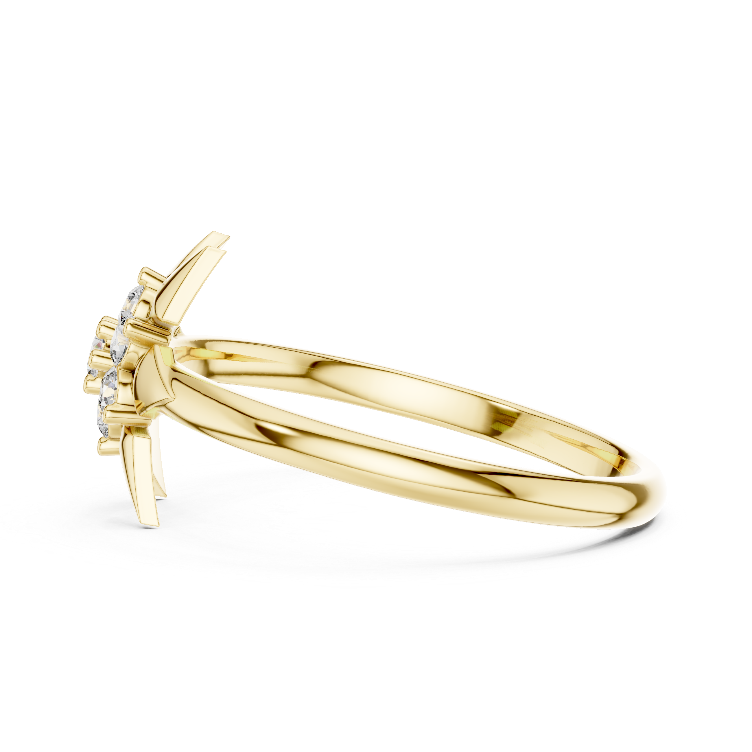 Rose Gold Starburst Lab-Grown Diamond Ring – IGI Certified