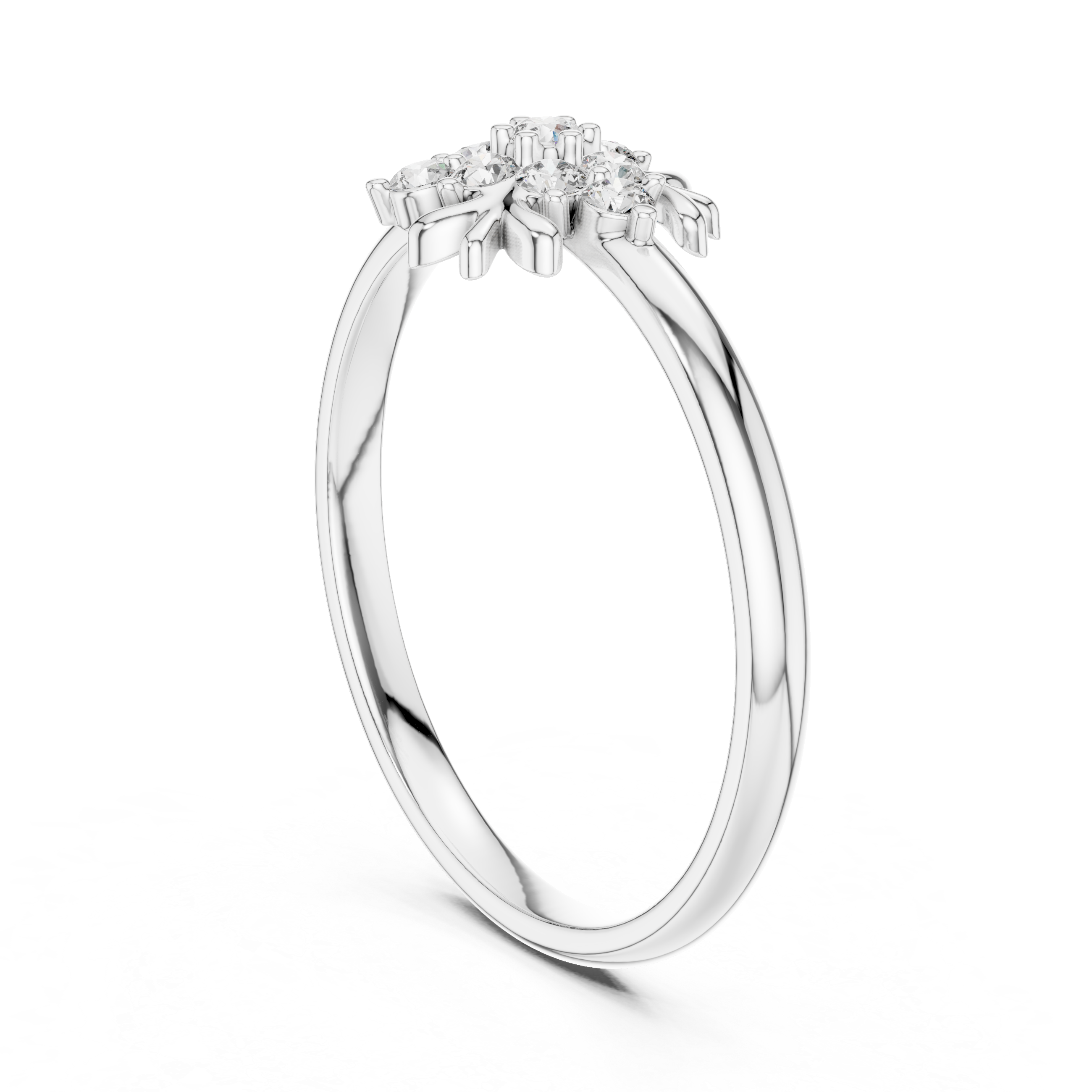 Rose Gold Cluster Lab-Grown Diamond Ring – Timeless Elegance