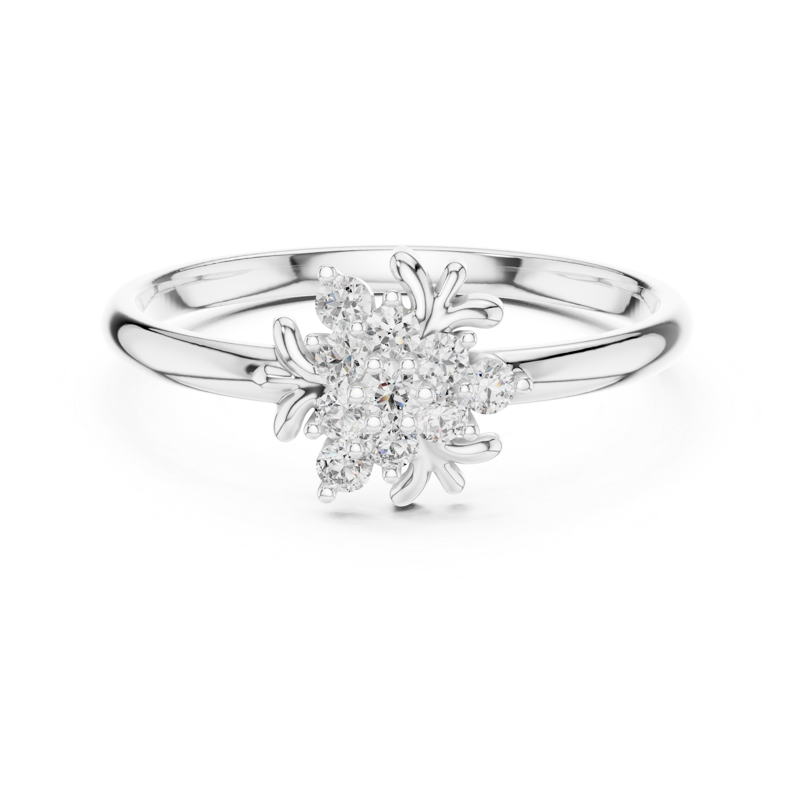 Rose Gold Cluster Lab-Grown Diamond Ring – Timeless Elegance