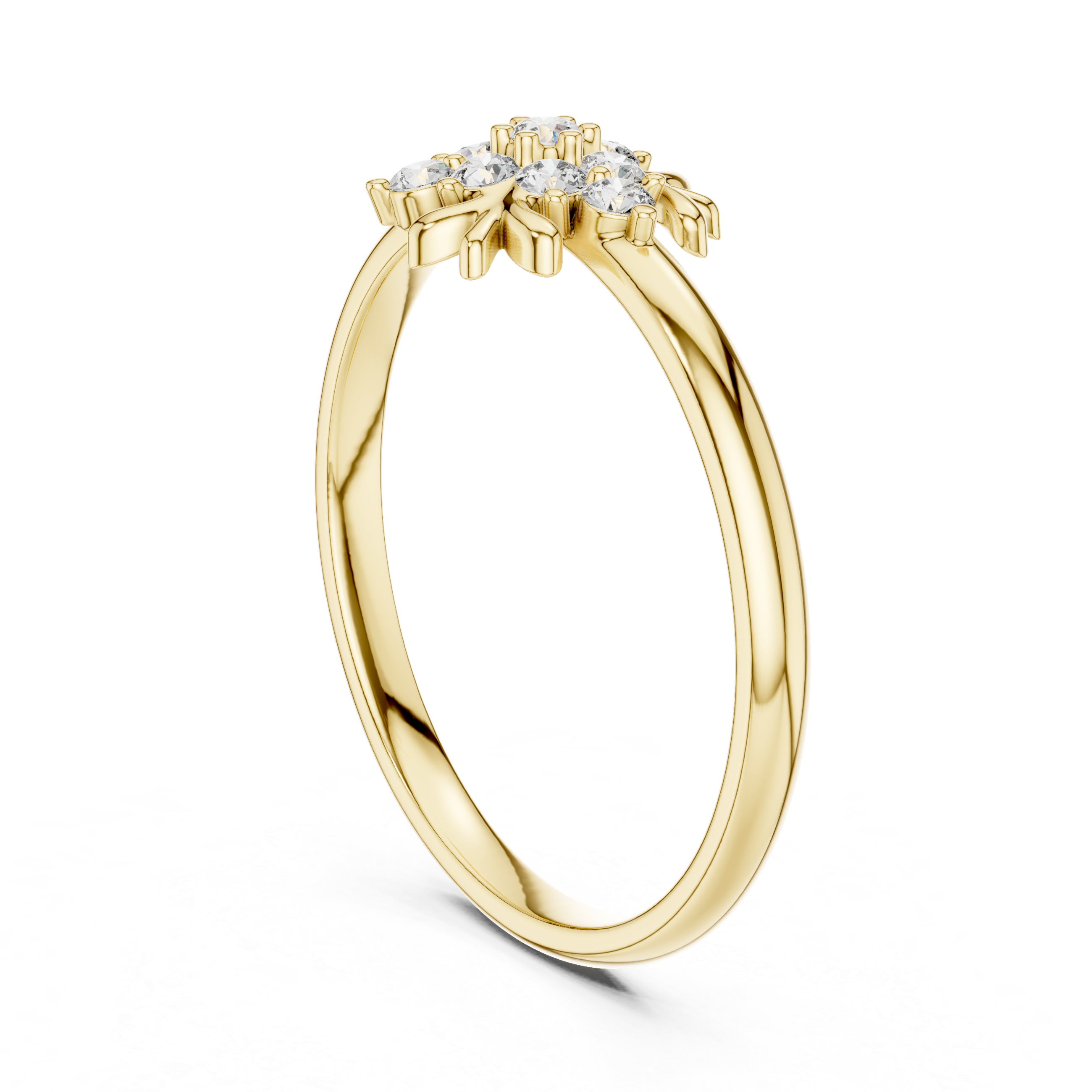 Rose Gold Cluster Lab-Grown Diamond Ring – Timeless Elegance