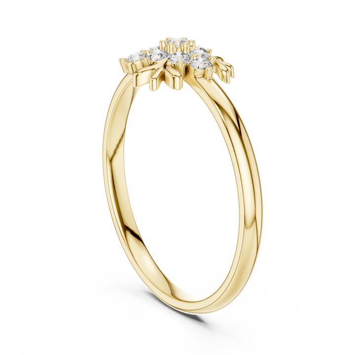 Rose Gold Cluster Lab-Grown Diamond Ring – Timeless Elegance
