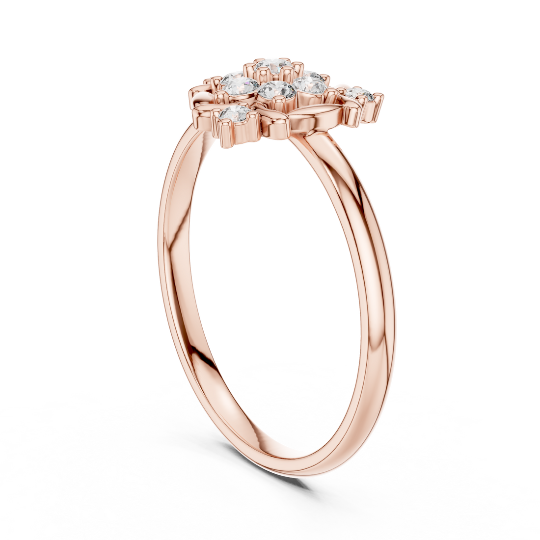 Floral Cluster Lab-Grown Diamond Ring