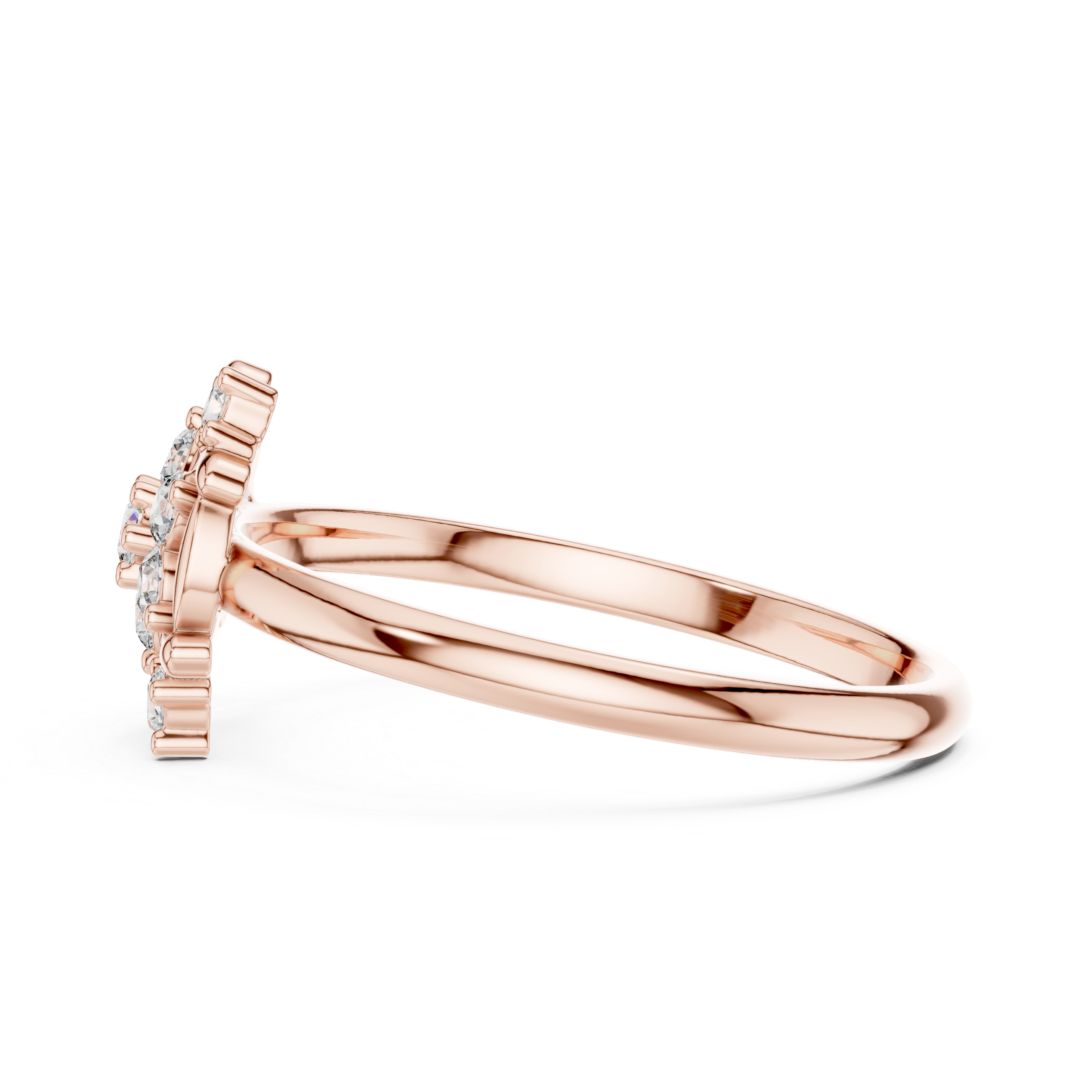 Floral Cluster Lab-Grown Diamond Ring