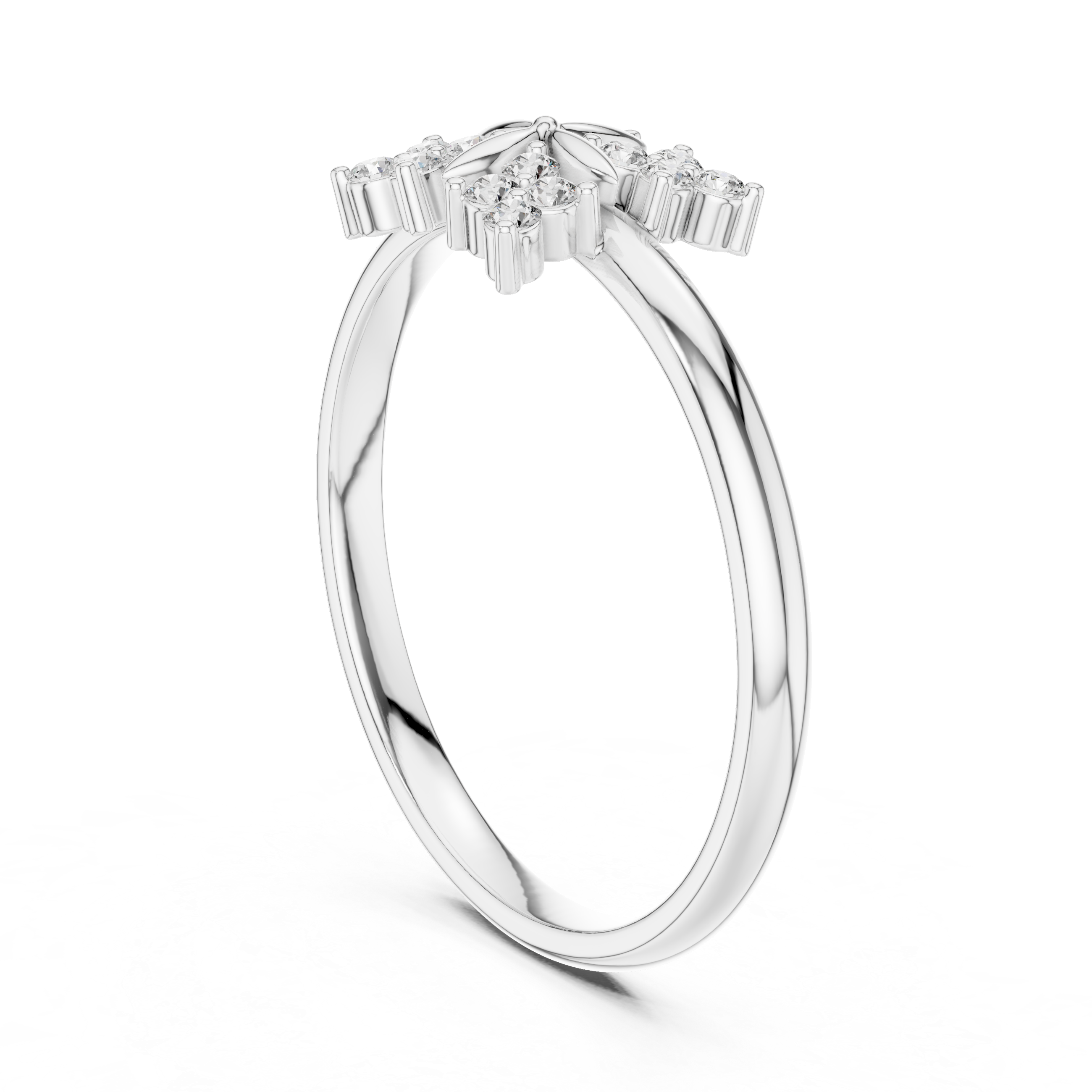 Floral Bloom Lab-Grown Diamond Ring in 14K/18K Rose Gold