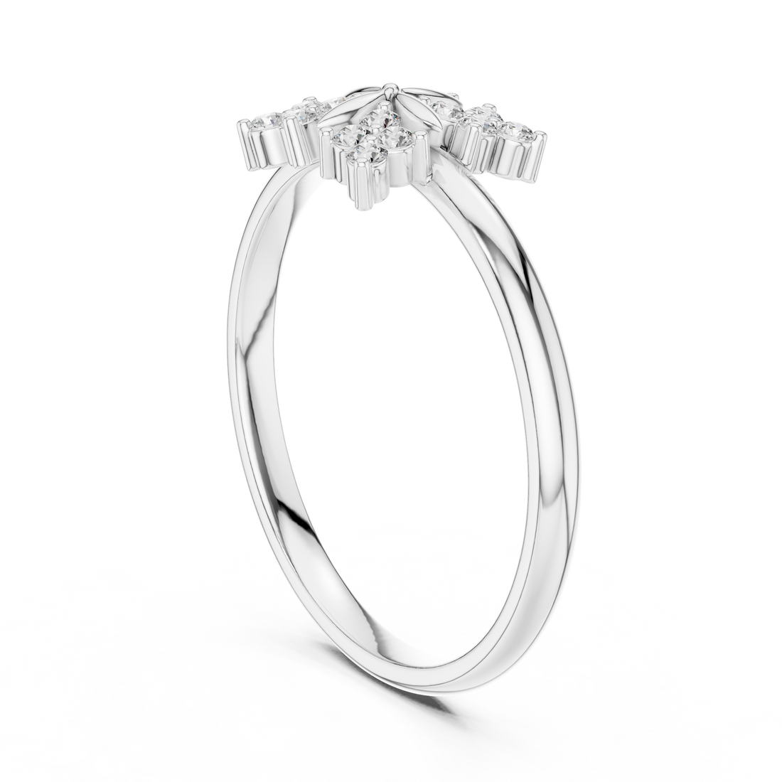 Floral Bloom Lab-Grown Diamond Ring in 14K/18K Rose Gold