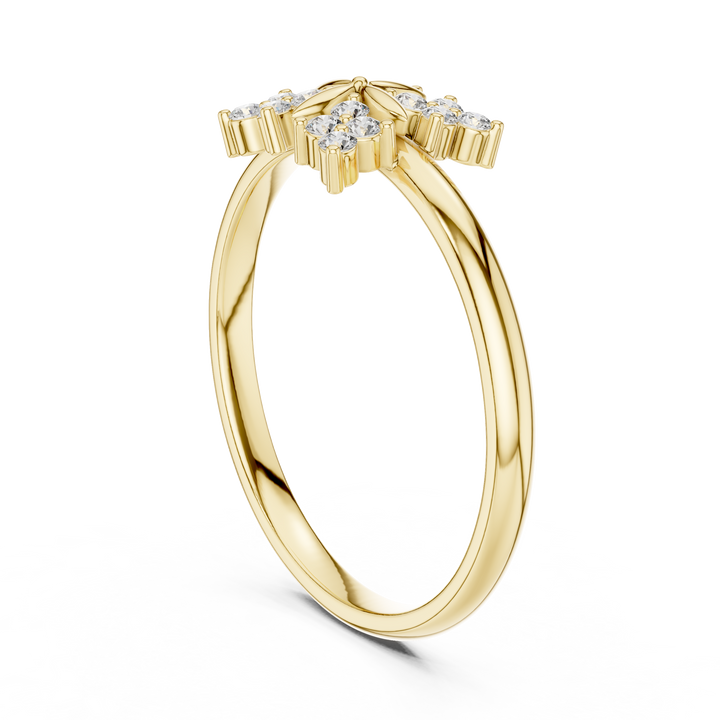 Floral Bloom Lab-Grown Diamond Ring in 14K/18K Rose Gold