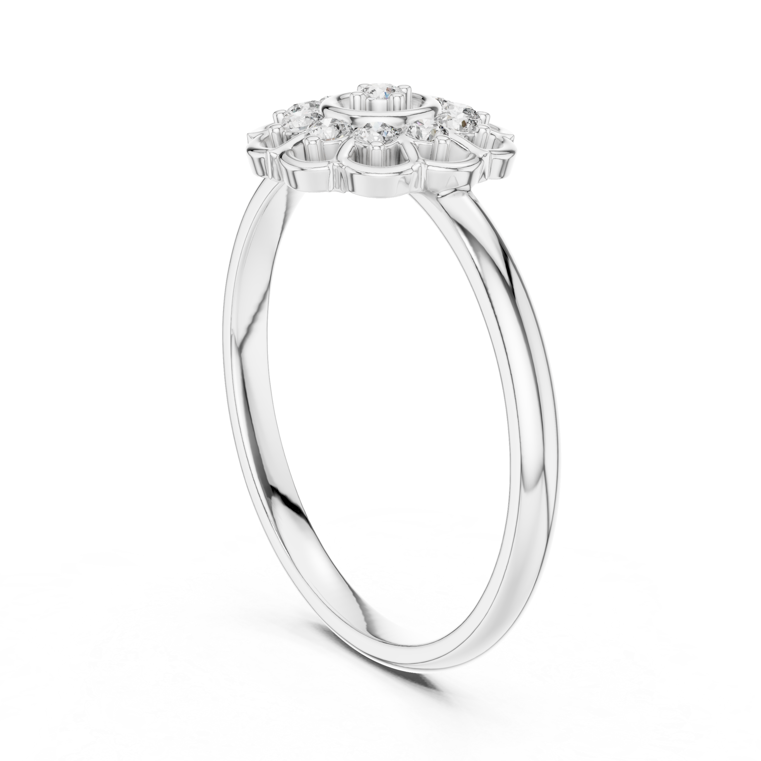 Elegant Rose Gold Halo Lab-Grown Diamond Ring – IGI Certified