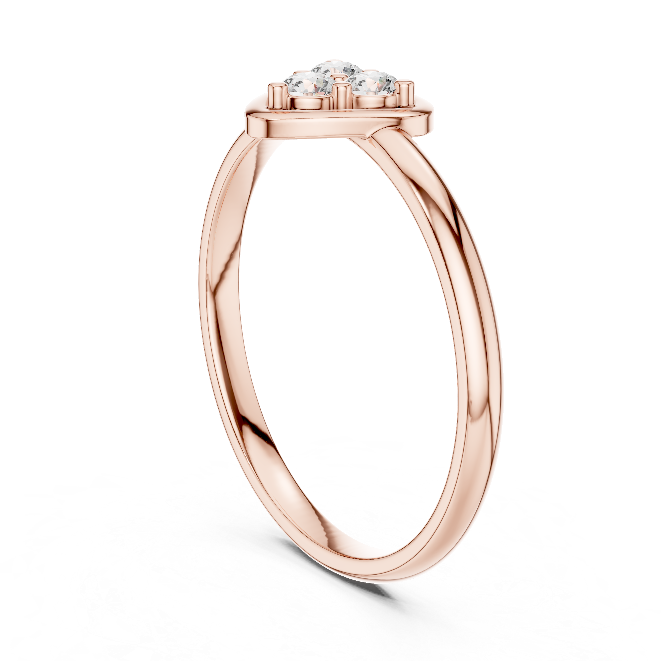 Elegant Pear Cluster Lab-Grown Diamond Ring