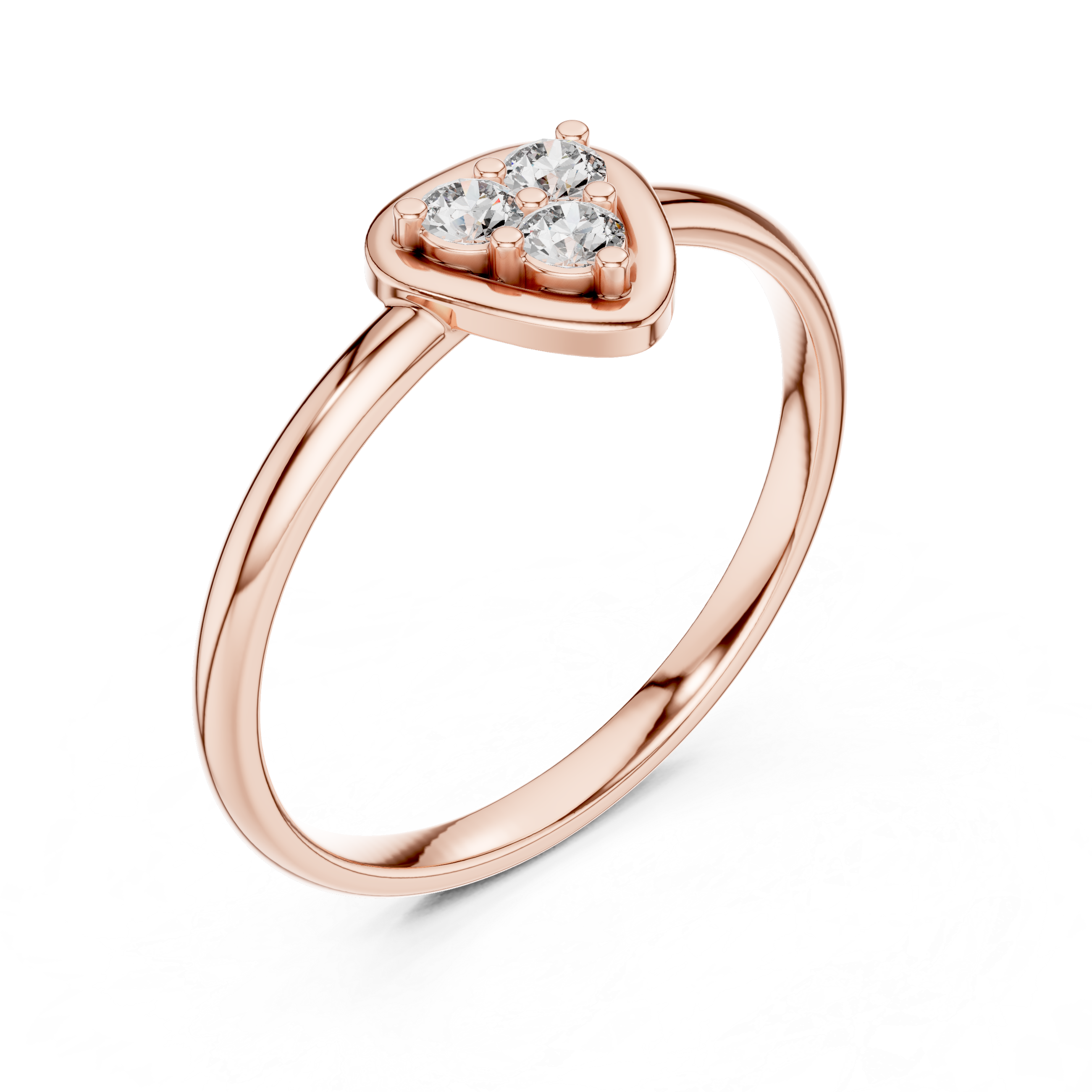 Elegant Pear Cluster Lab-Grown Diamond Ring