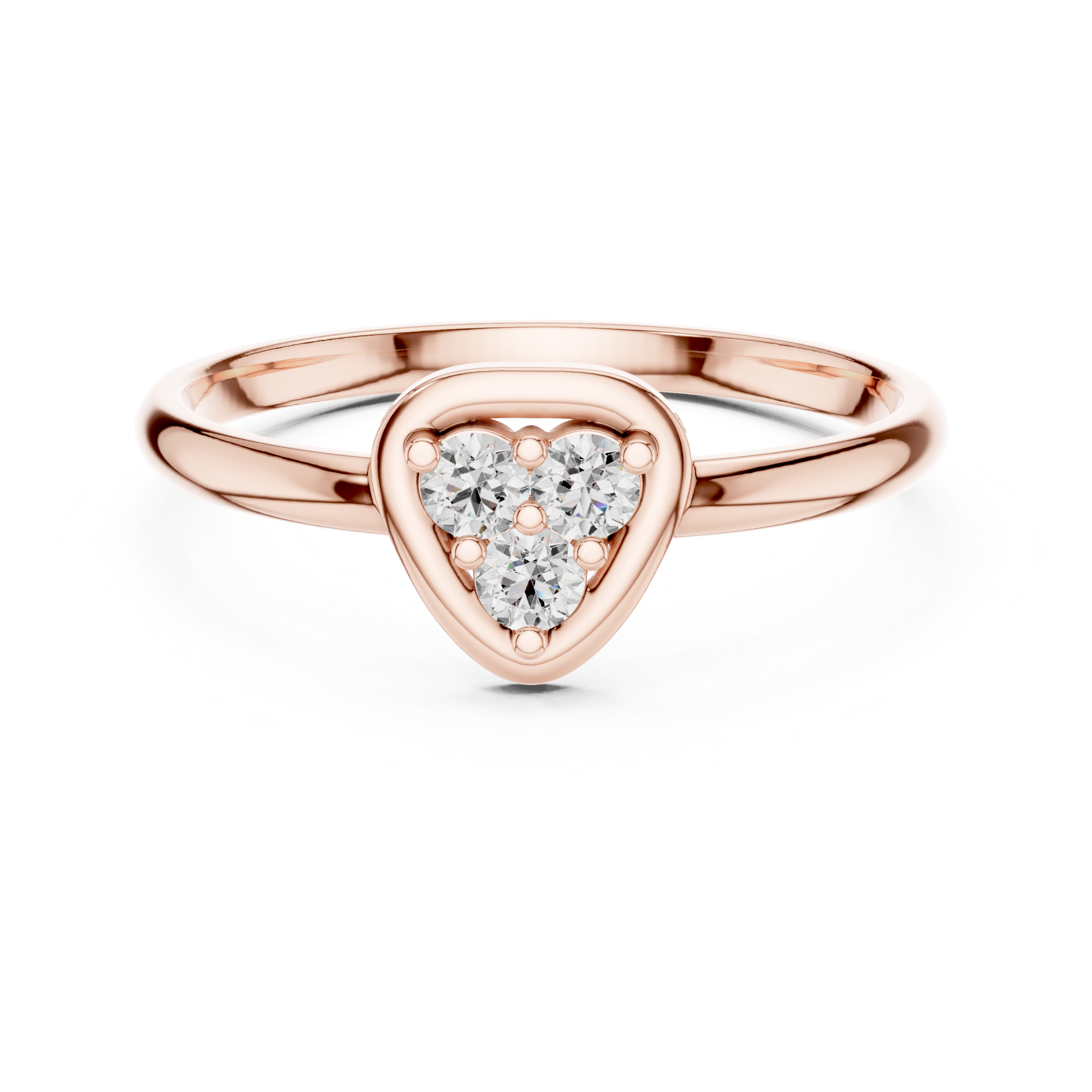 Elegant Pear Cluster Lab-Grown Diamond Ring