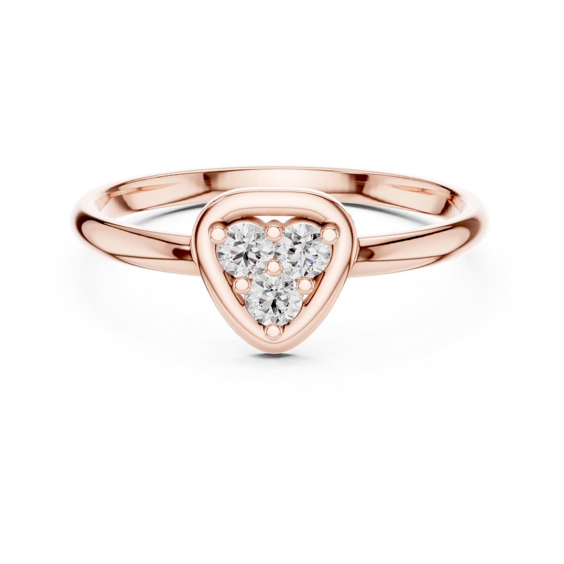Elegant Pear Cluster Lab-Grown Diamond Ring