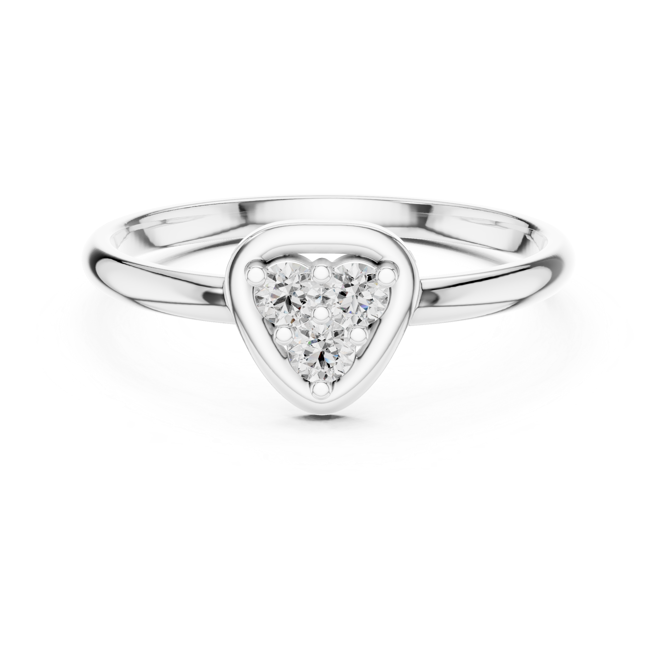 Elegant Pear Cluster Lab-Grown Diamond Ring