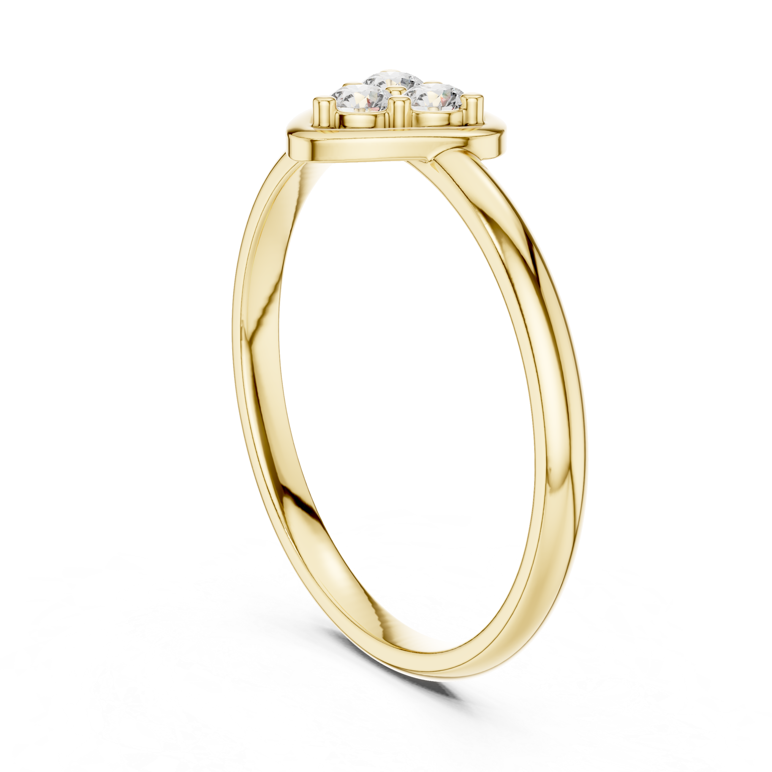 Elegant Pear Cluster Lab-Grown Diamond Ring