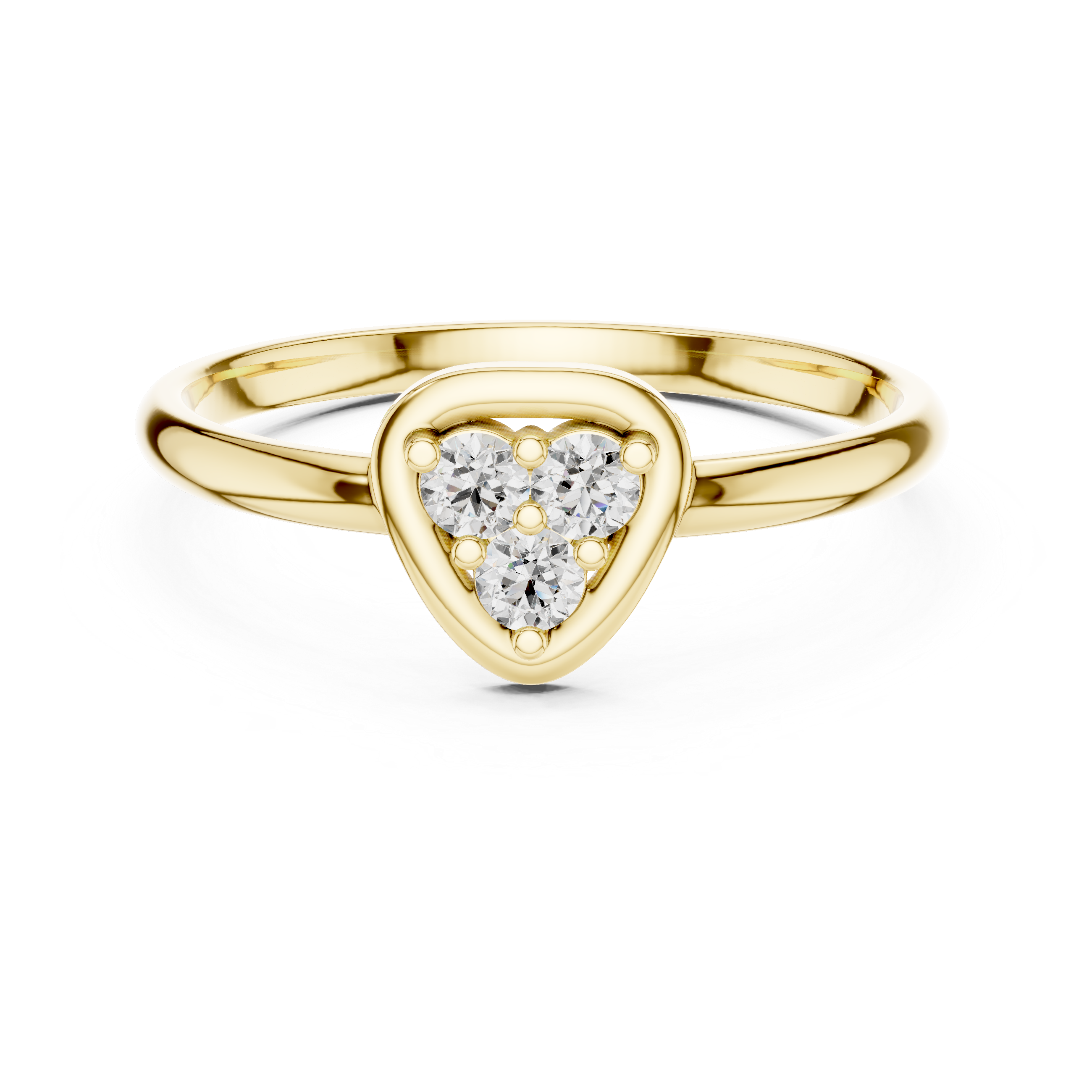 Elegant Pear Cluster Lab-Grown Diamond Ring