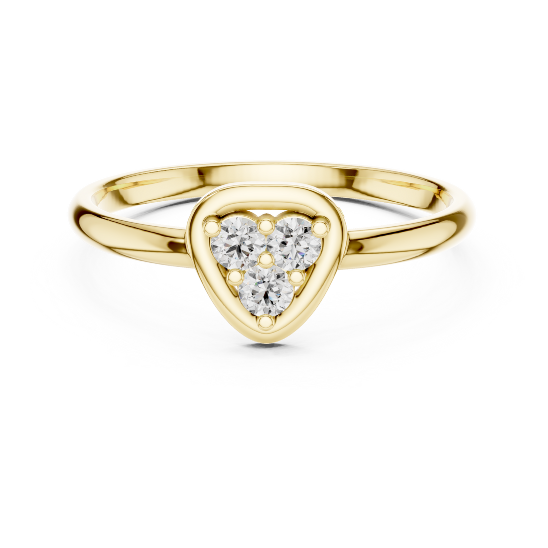 Elegant Pear Cluster Lab-Grown Diamond Ring