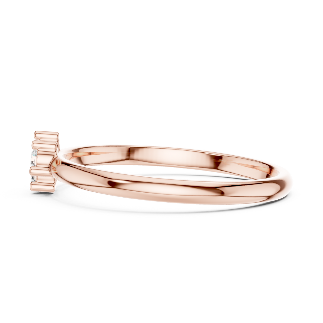 Elegant Twin Stone Lab-Grown Diamond Ring in Rose Gold