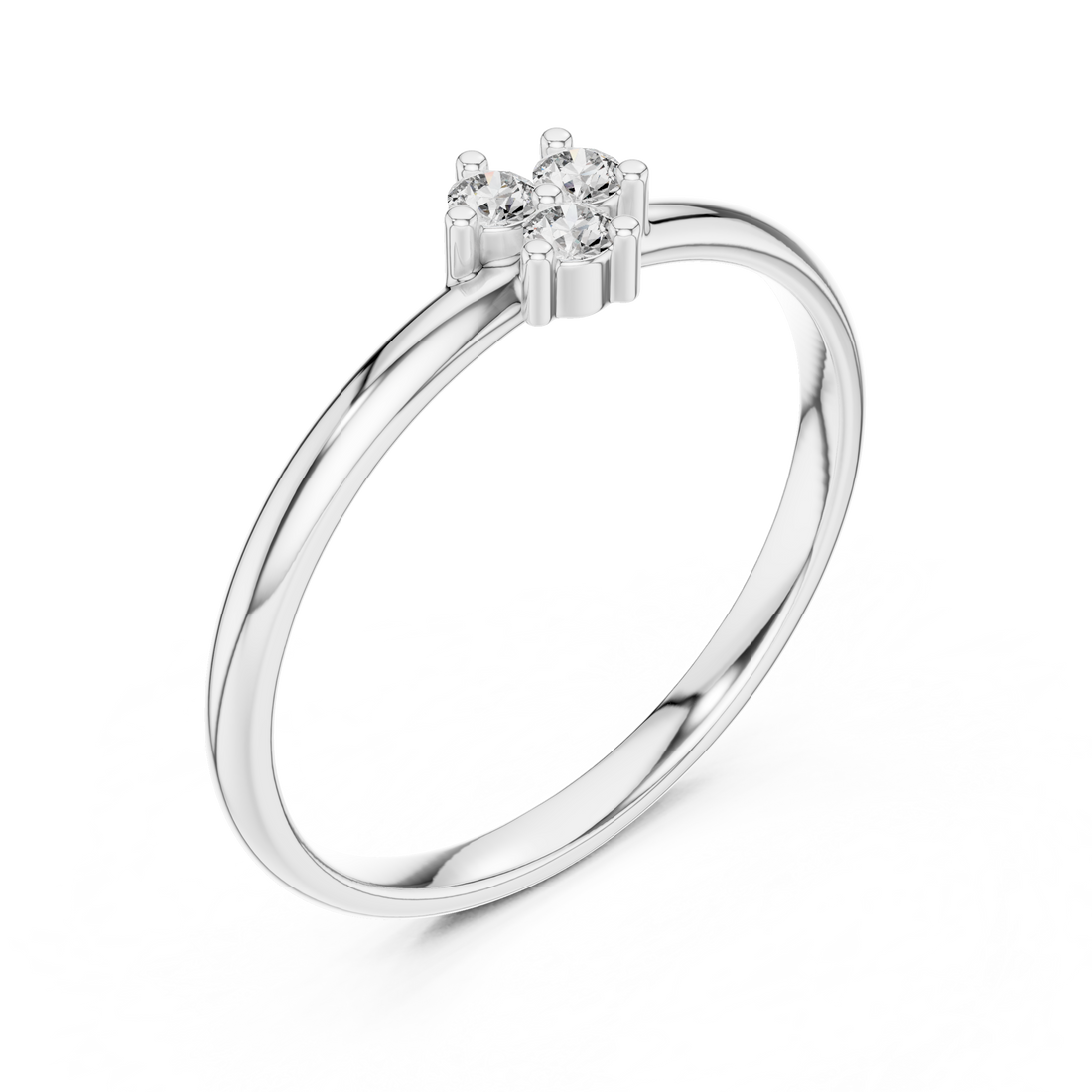 Elegant Twin Stone Lab-Grown Diamond Ring in Rose Gold