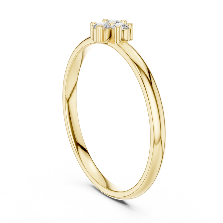 Elegant Twin Stone Lab-Grown Diamond Ring in Rose Gold