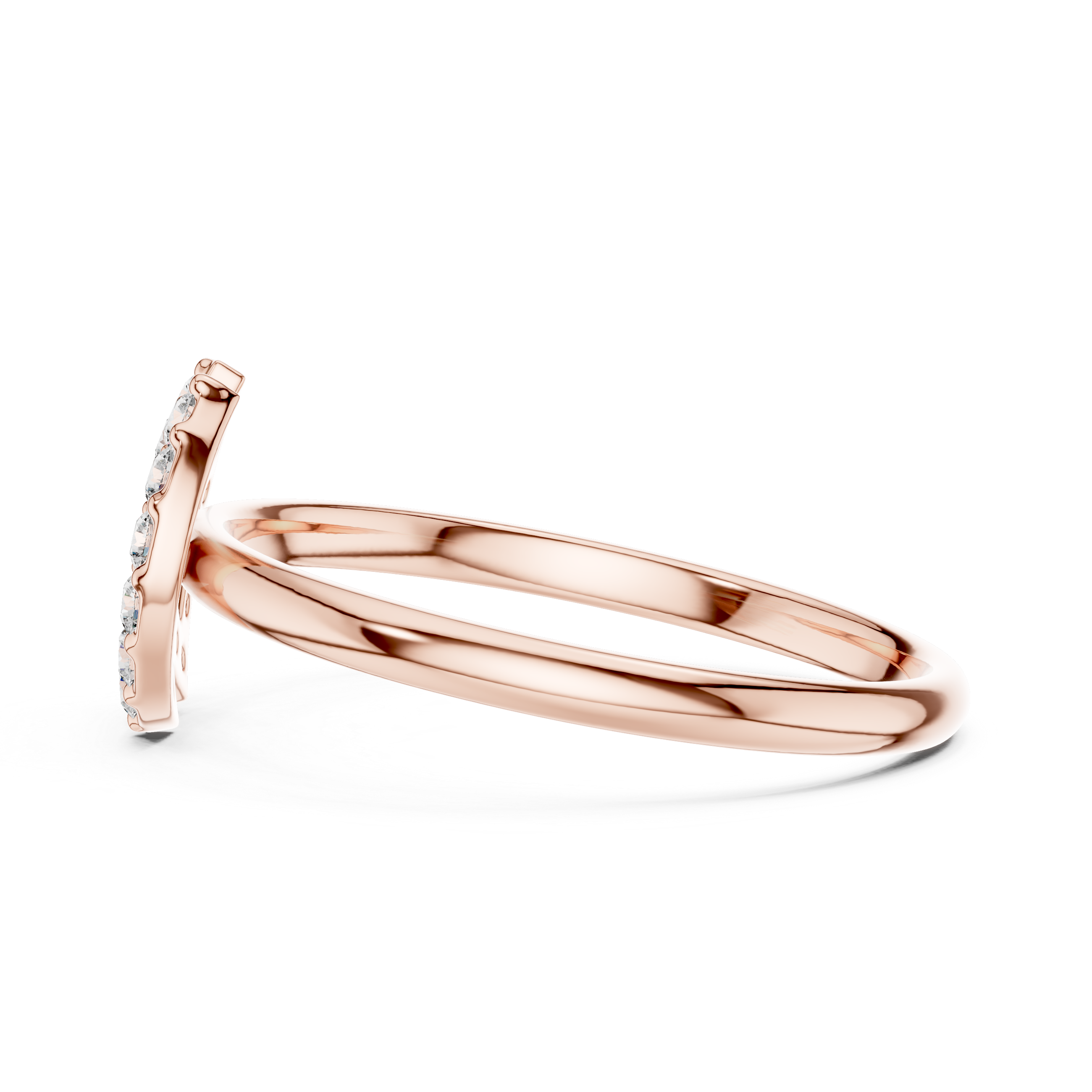 Contemporary Halo Cut-Out Lab-Grown Diamond Ring | 14K ,18K Gold | Kiashaa Jewellery
