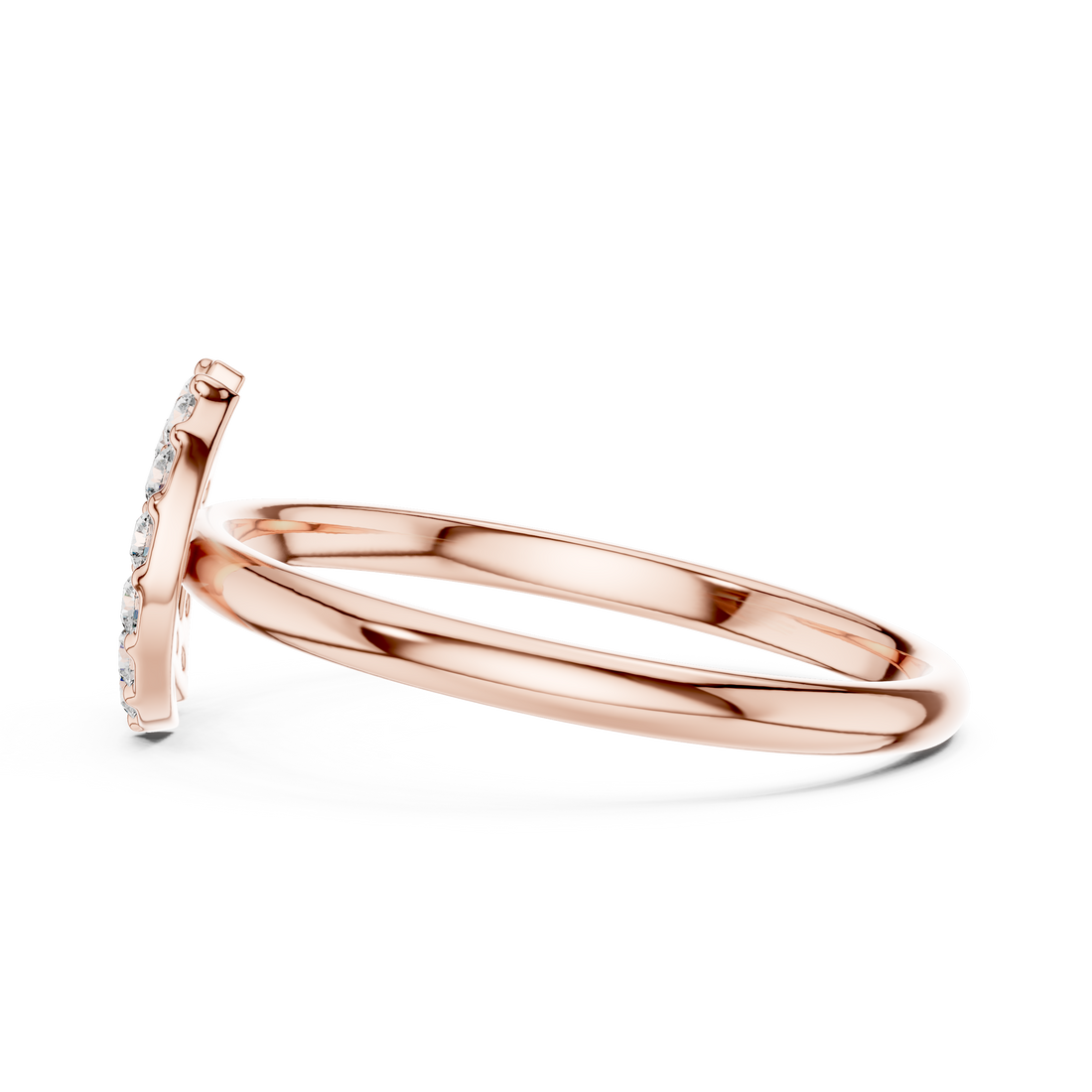 Contemporary Halo Cut-Out Lab-Grown Diamond Ring | 14K ,18K Gold | Kiashaa Jewellery