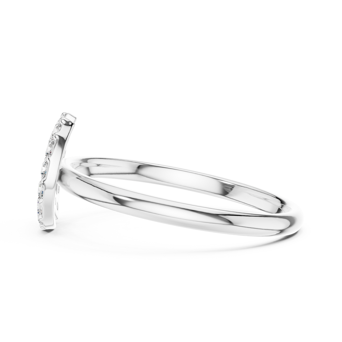 Contemporary Halo Cut-Out Lab-Grown Diamond Ring | 14K ,18K Gold | Kiashaa Jewellery
