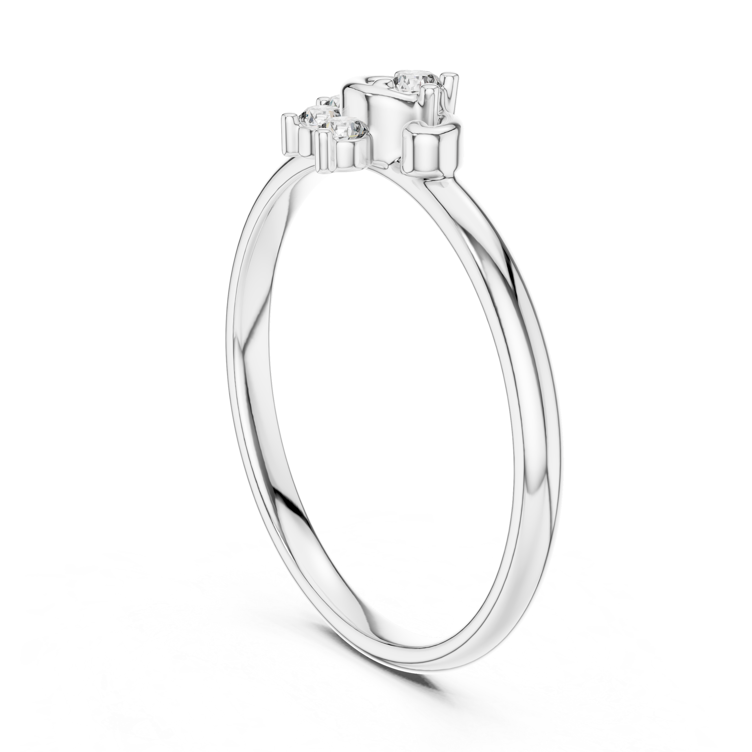 Rose Gold Floral Halo Lab-Grown Diamond Ring | IGI Certified | Kiashaa Jewellery