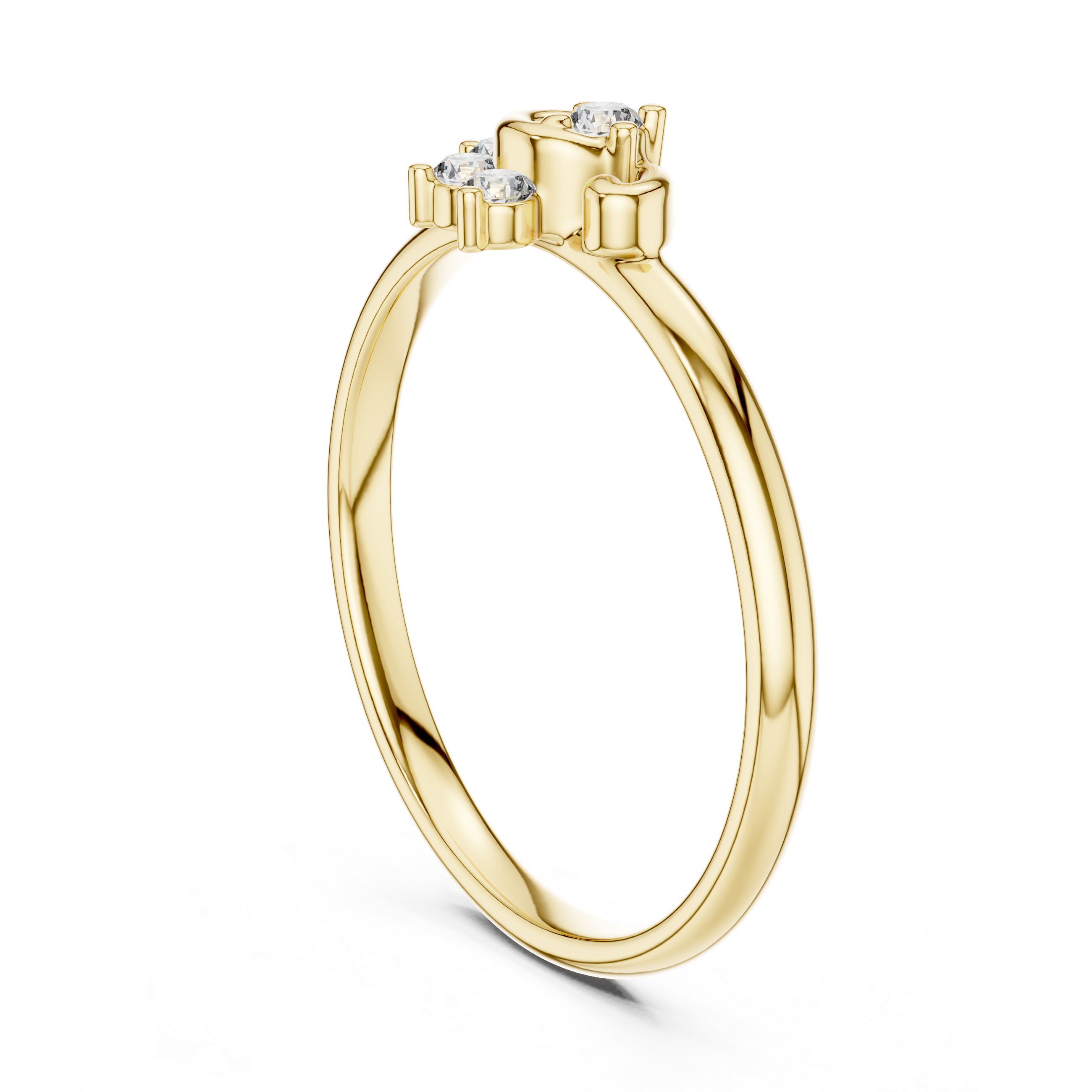 Rose Gold Floral Halo Lab-Grown Diamond Ring | IGI Certified | Kiashaa Jewellery